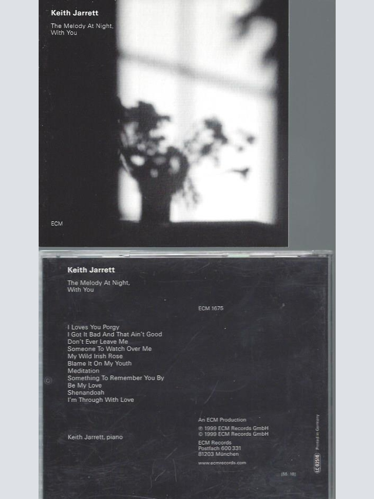 CD-- Keith Jarrett  The Melody At Night, With You