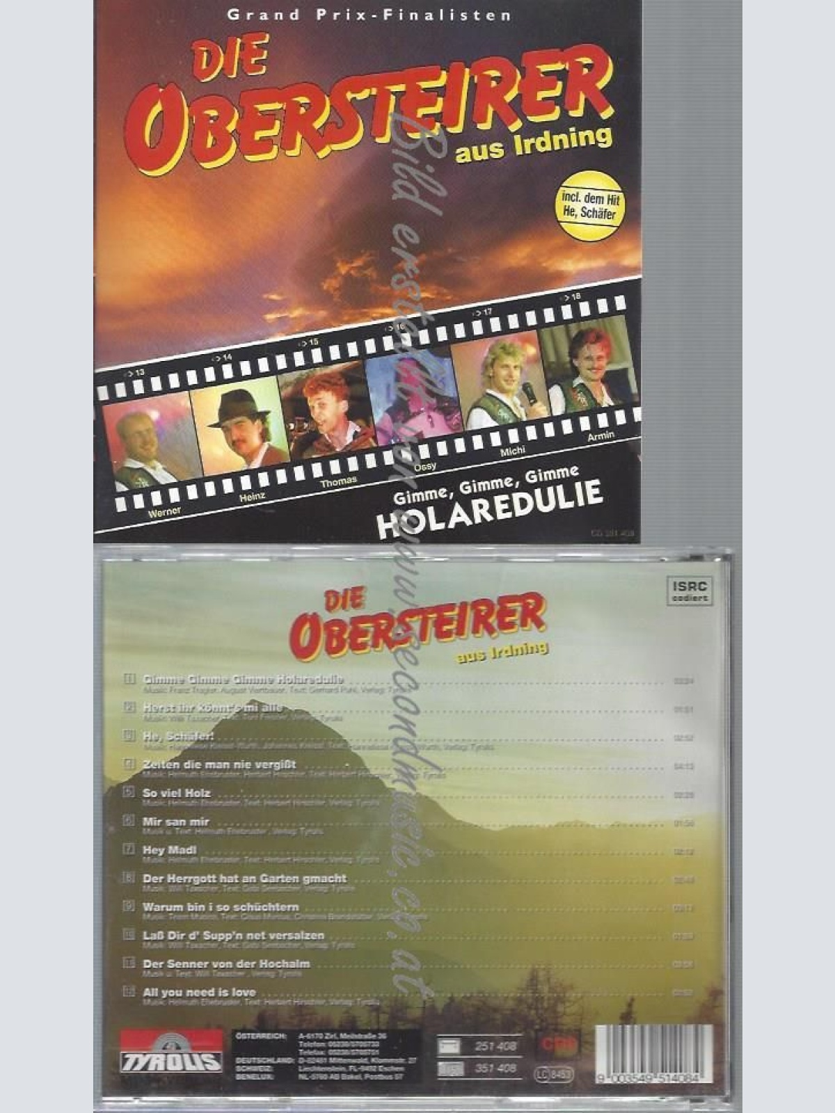 CD--OBERSTEIRER AUS IRDNING--GIMME,GIMME,GIMME HOLAREDULI