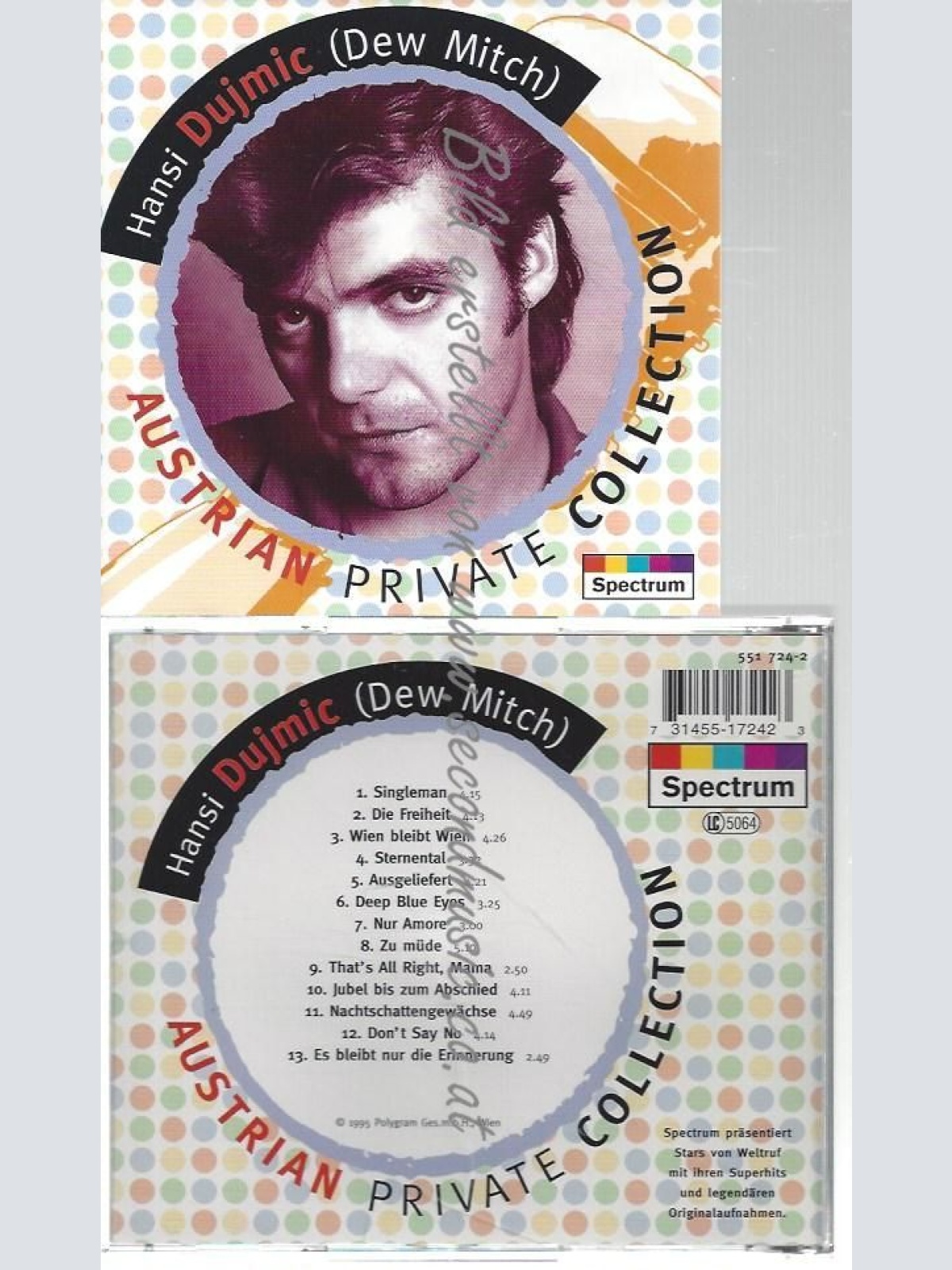 CD--HANS DUJMIC--    AUSTRIAN PRIVATE COLLECTION