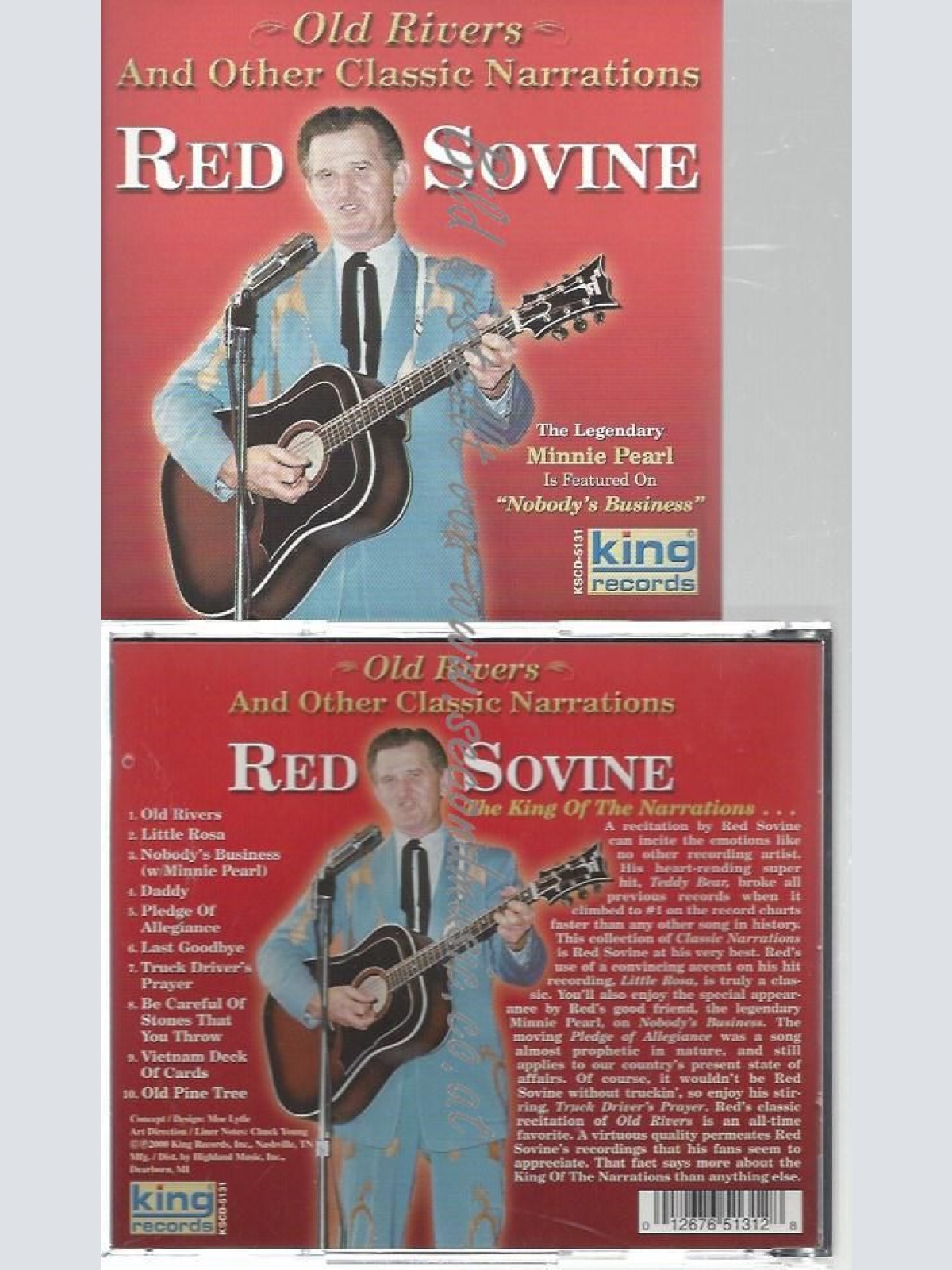 CD--RED SOVINE--    OLD RIVERS & OTHER CLASSIC NAR |