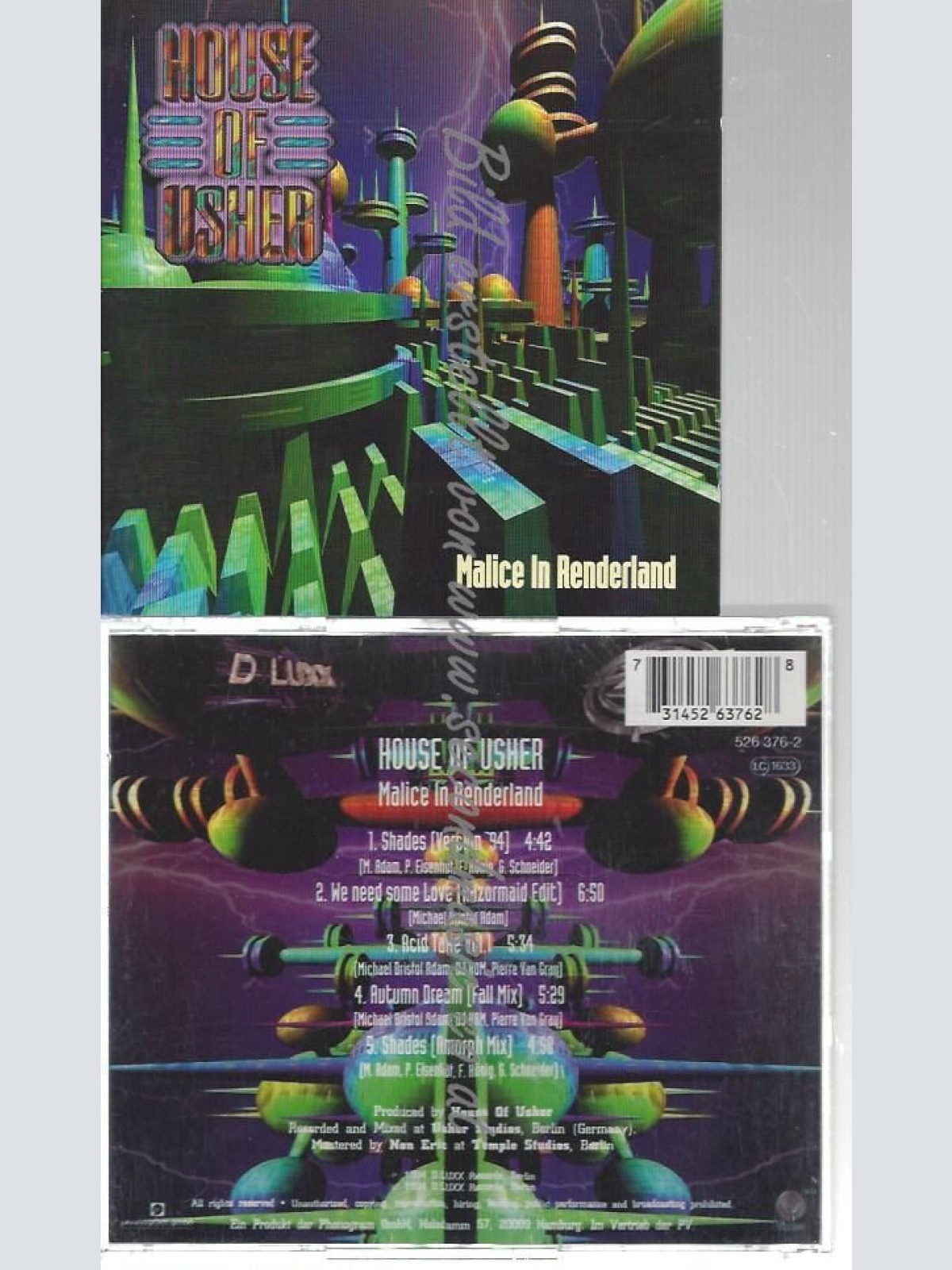 CD--HOUSE OF USHER--    MALICE IN RENDERLAND -E.P., -