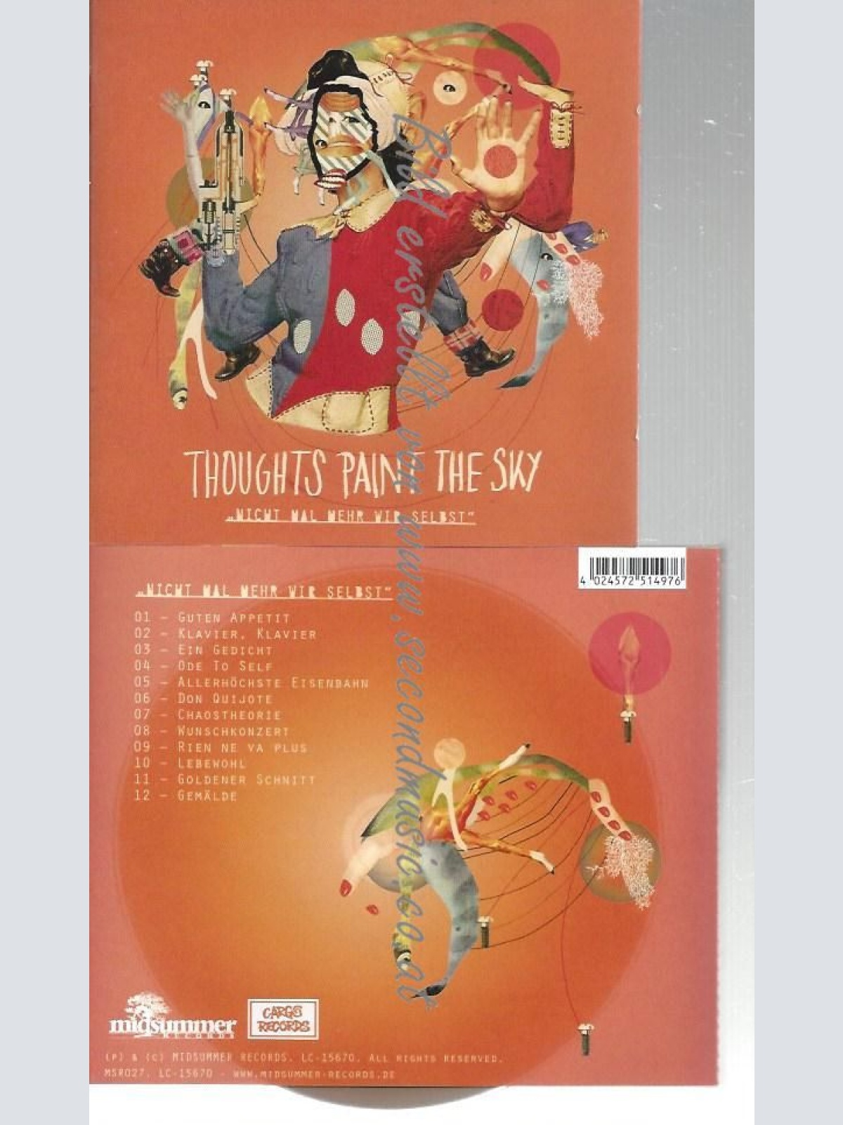 CD--THOUGHTS PAINT THE SKY--    NICHT MAL MEHR WIR SELBST