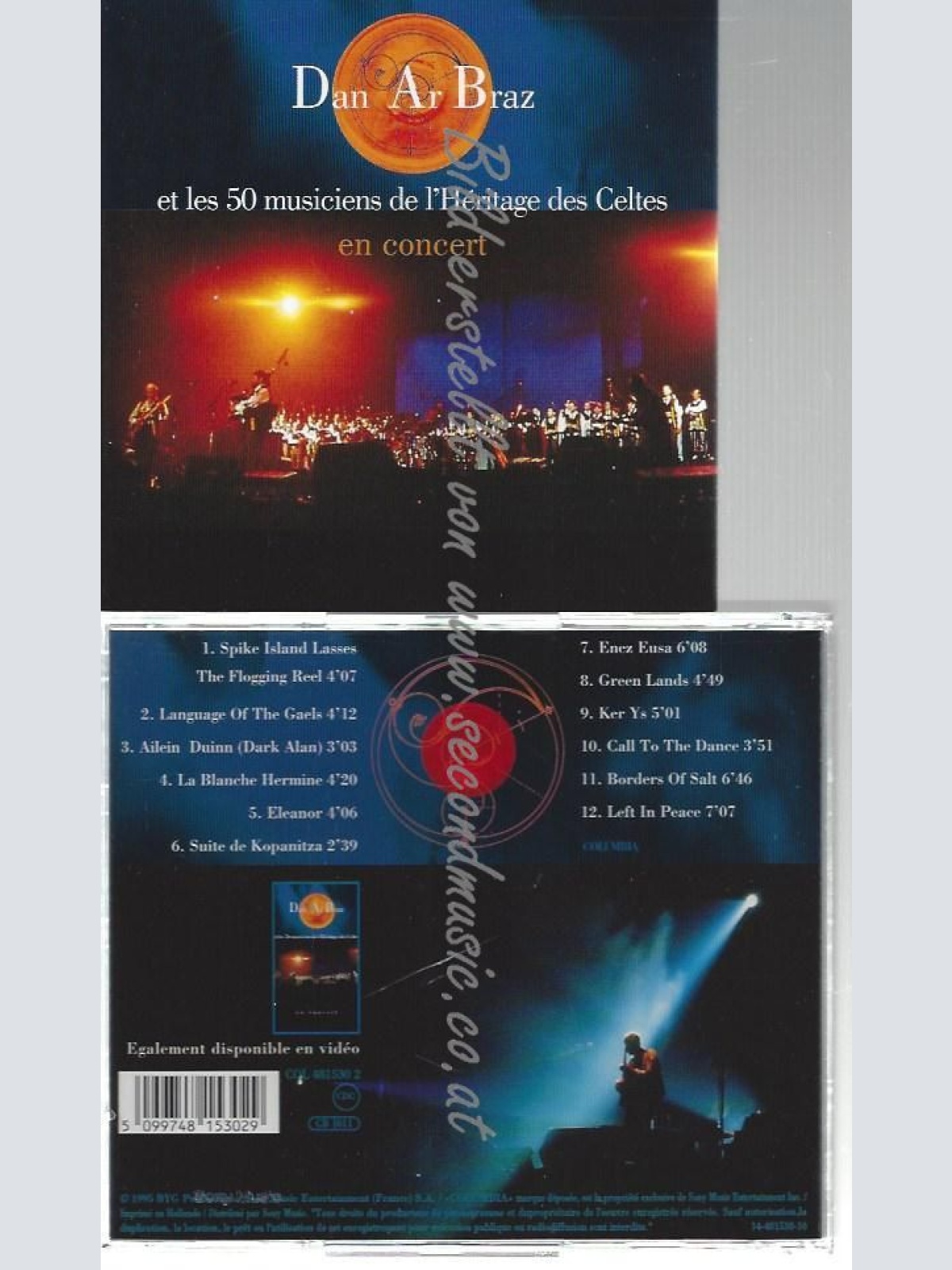 CD--DAN AR BRAZ--  ET LES  MUSICIENS DE L'HÉRITAGE DES CELTES EN CONCERT