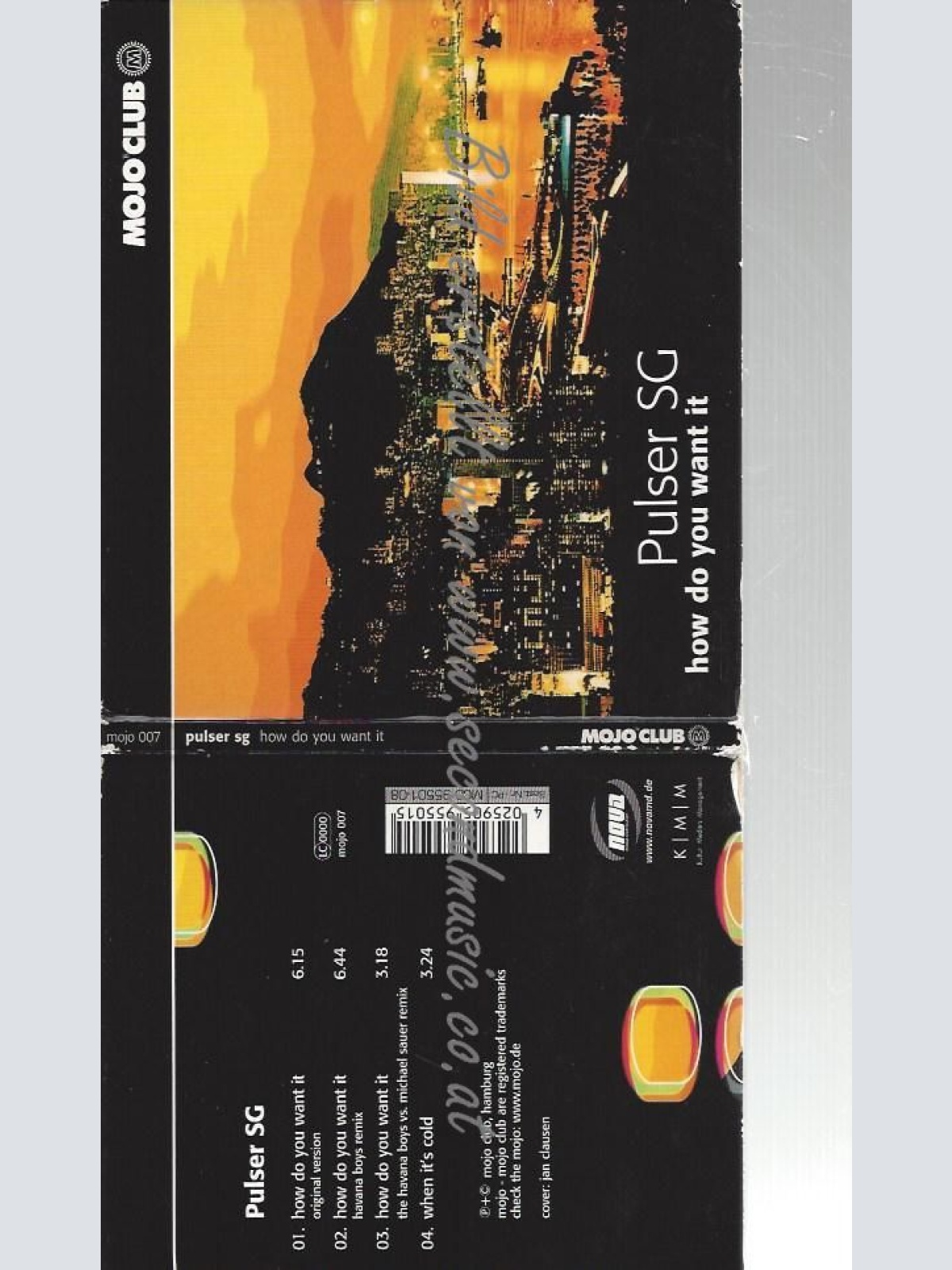 CD--PULSER SG--    HOW DID YOU WANT IT