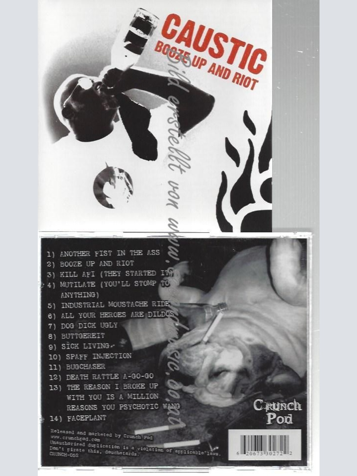 CD--CAUSTIC--    BOOZE UP & RIOT |