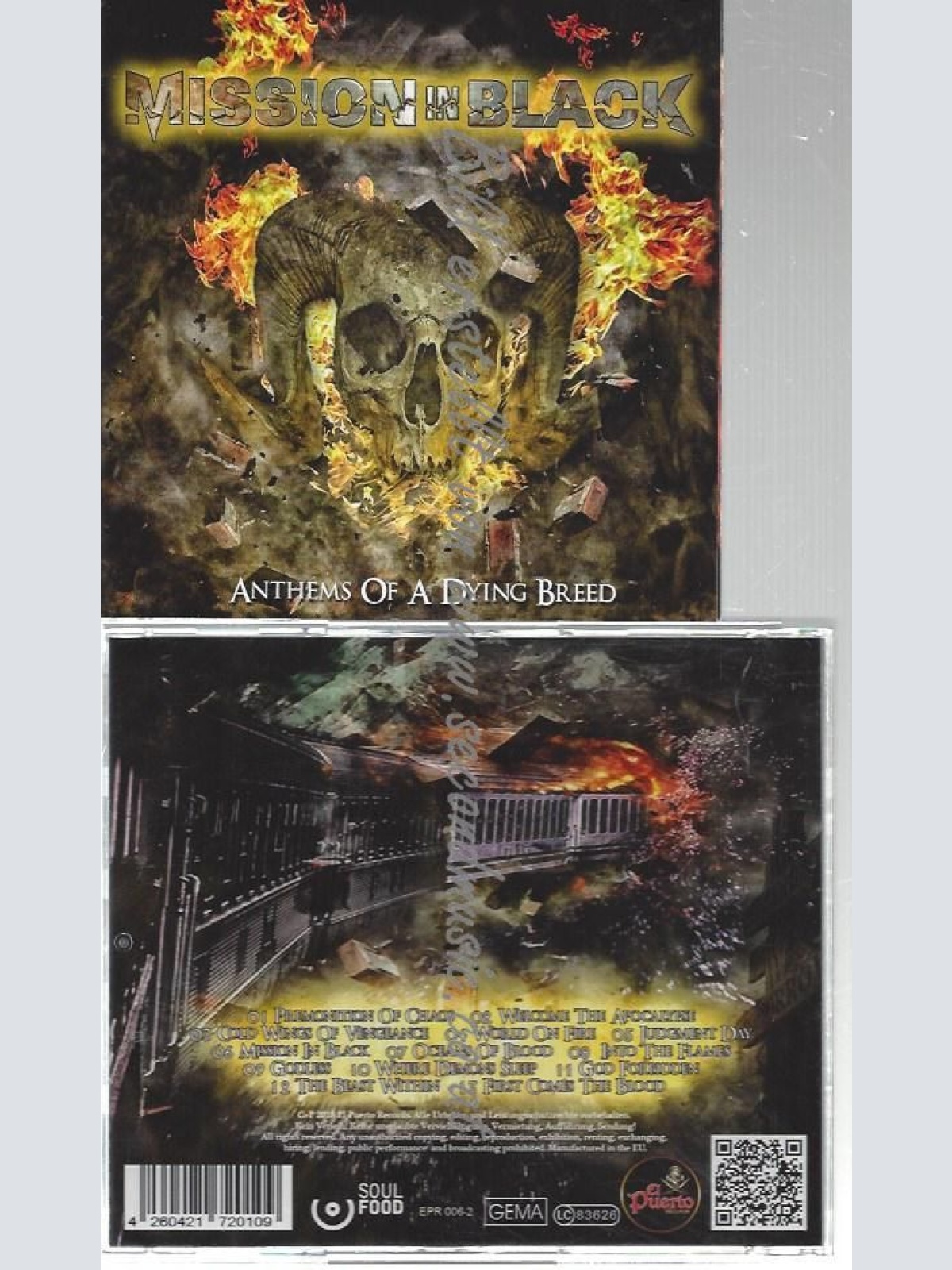 CD--MISSION IN BLACK--    ANTHEMS OF A DYING BREED