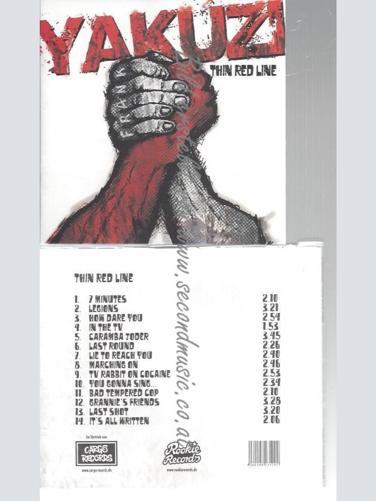 CD--YAKUZI--    THIN RED LINE