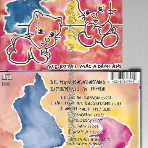 CD--THE ROYAL MACADAMIANS--    EXPERIMENTS IN TERROR