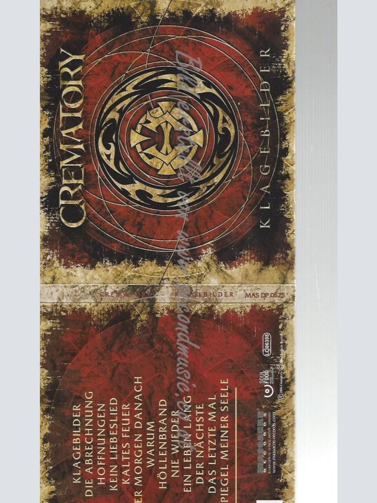 CD--CREMATORY--    KLAGEBILDER,LTD.ED.