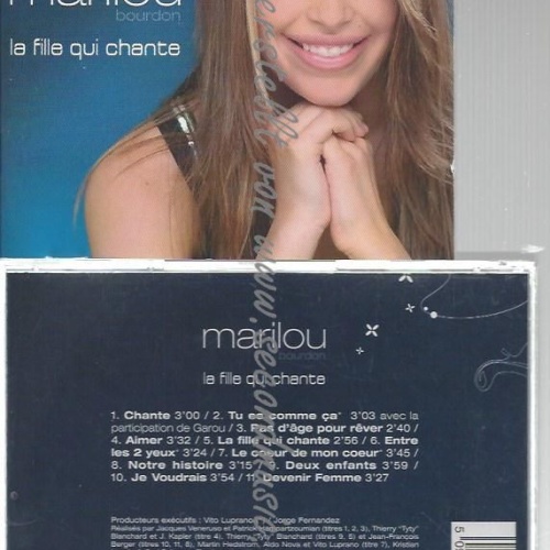 CD--MARILOU--    LA FILLE QUI CHANTE