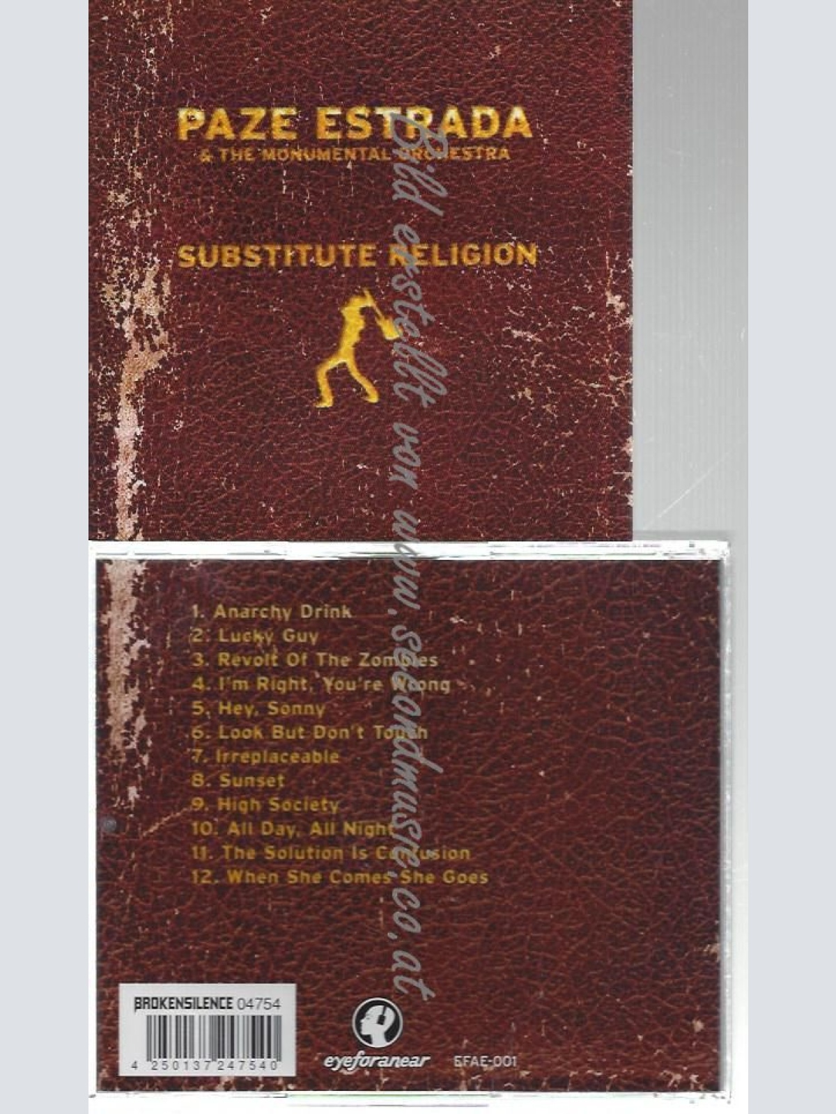 CD--PAZE ESTRADA & THE MONUMENTAL ORCHESTRA--    SUBSTITUTE RELIGION