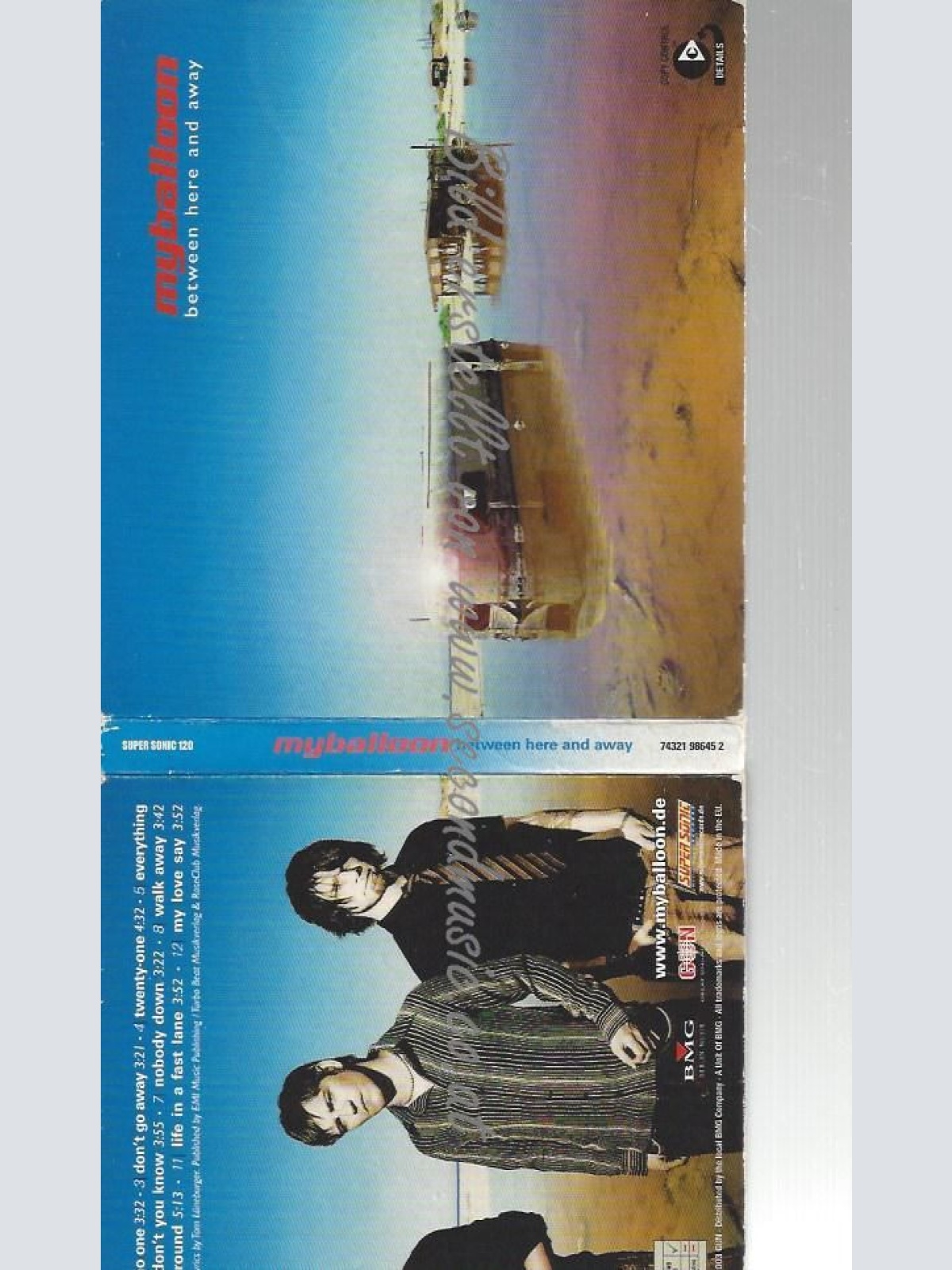 CD--TD.ED.    / MYBALLOON--    BETWEEN HERE AND AWAY