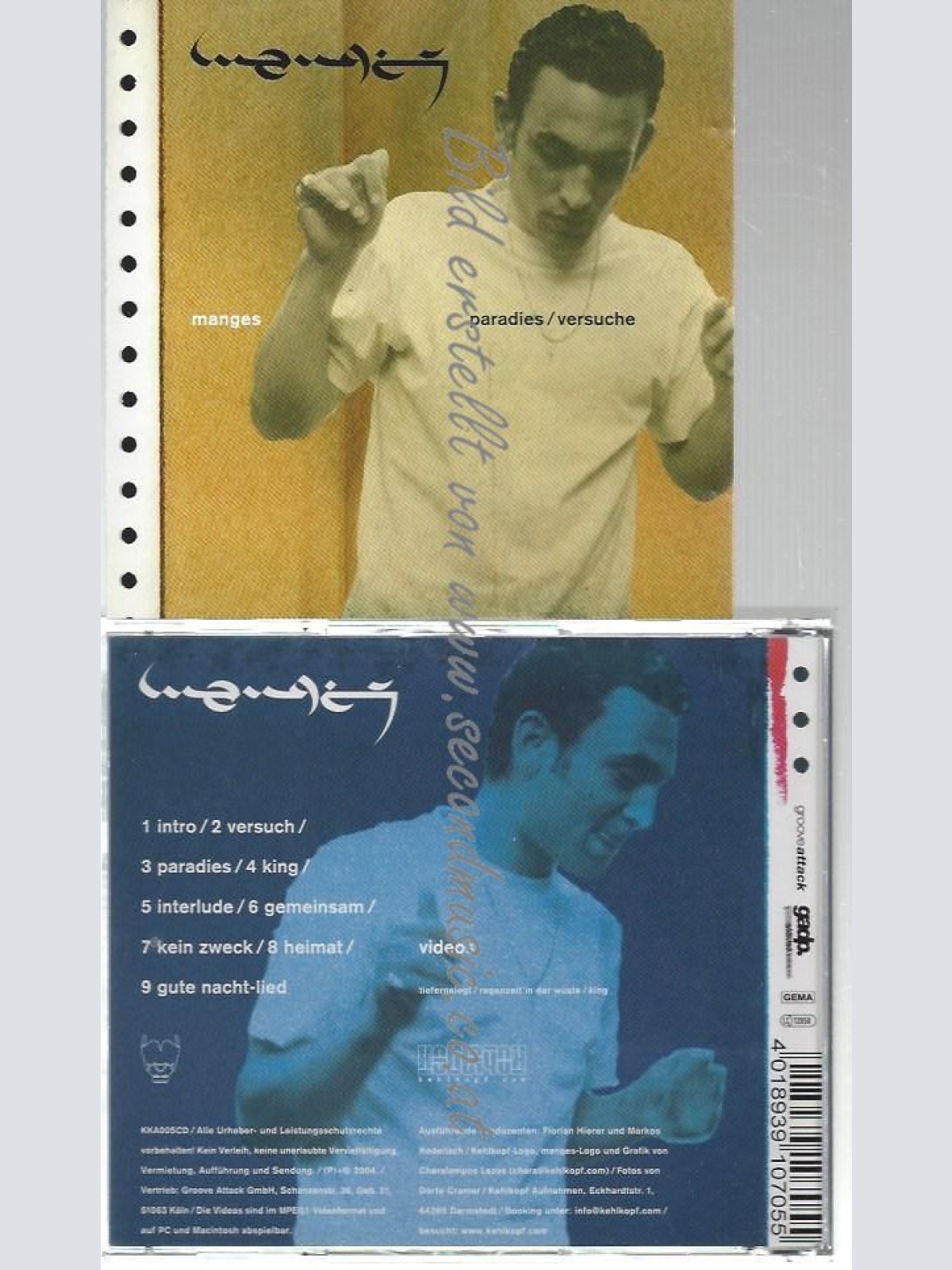 CD--VERSUCHE EP    / THE MANGES--    PARADIES