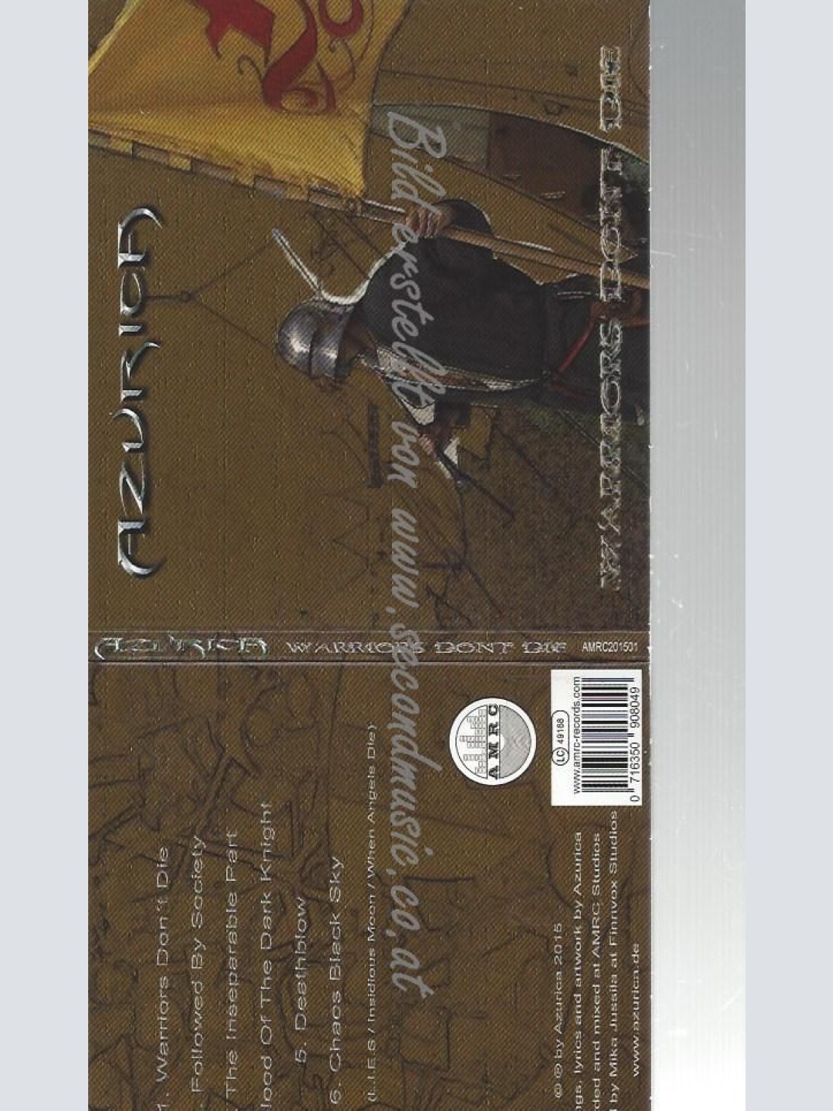 CD--AZURICA--    WARRIORS DON'T DIE