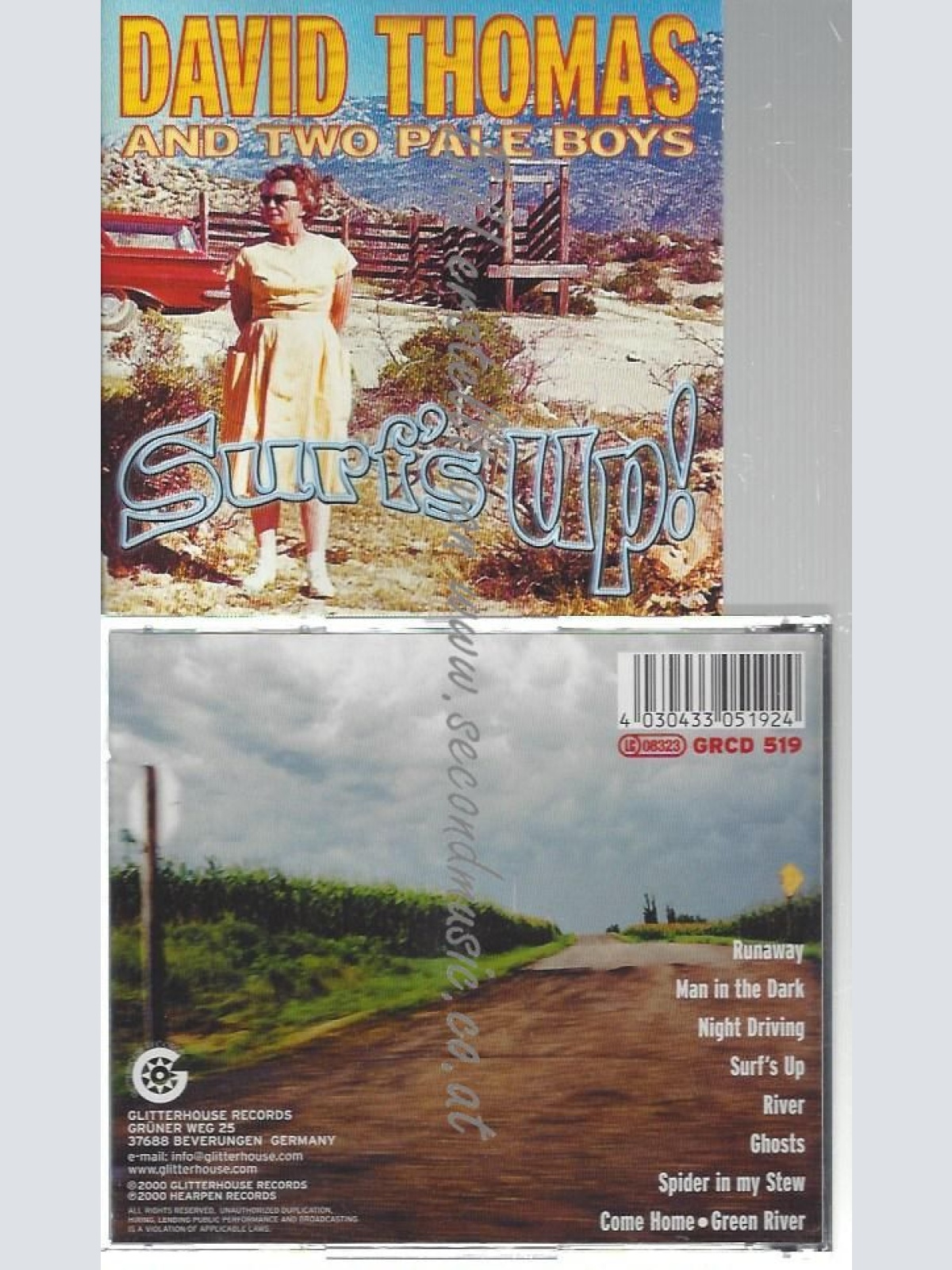 CD-- David Thomas And Two Pale Boys – Surf's Up!