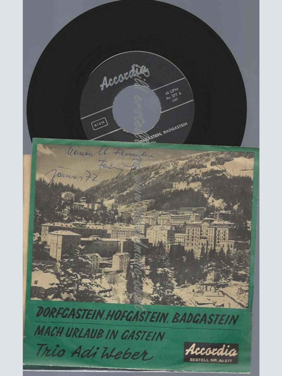 7"  TRIO ADI WEBER // DORFGASTEIN HOFGASTEIN BADGASTEIN