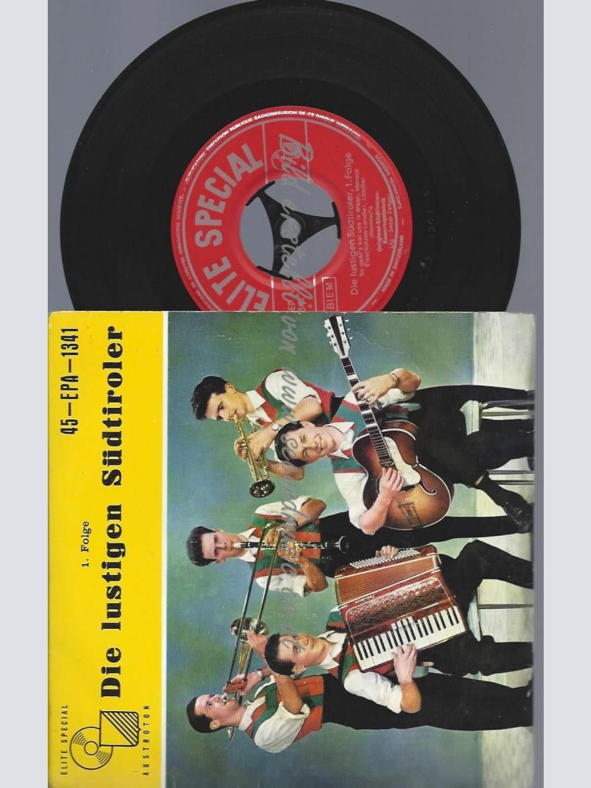 7"EP /   DIE LUSTIGEN SÜDTIROLER // 1 FOLGE //EPA 1341 // ELITE