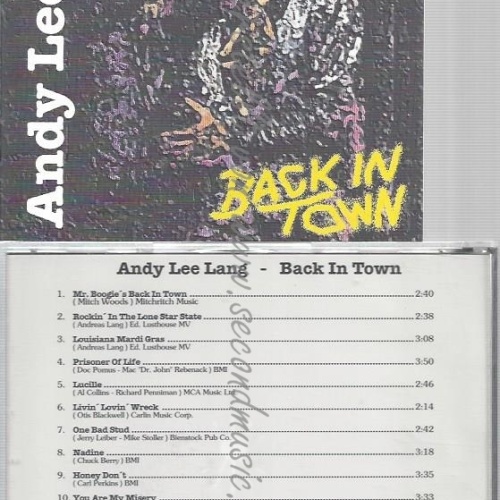 CD--ANDY LEE LANG--BACK IN TOWN