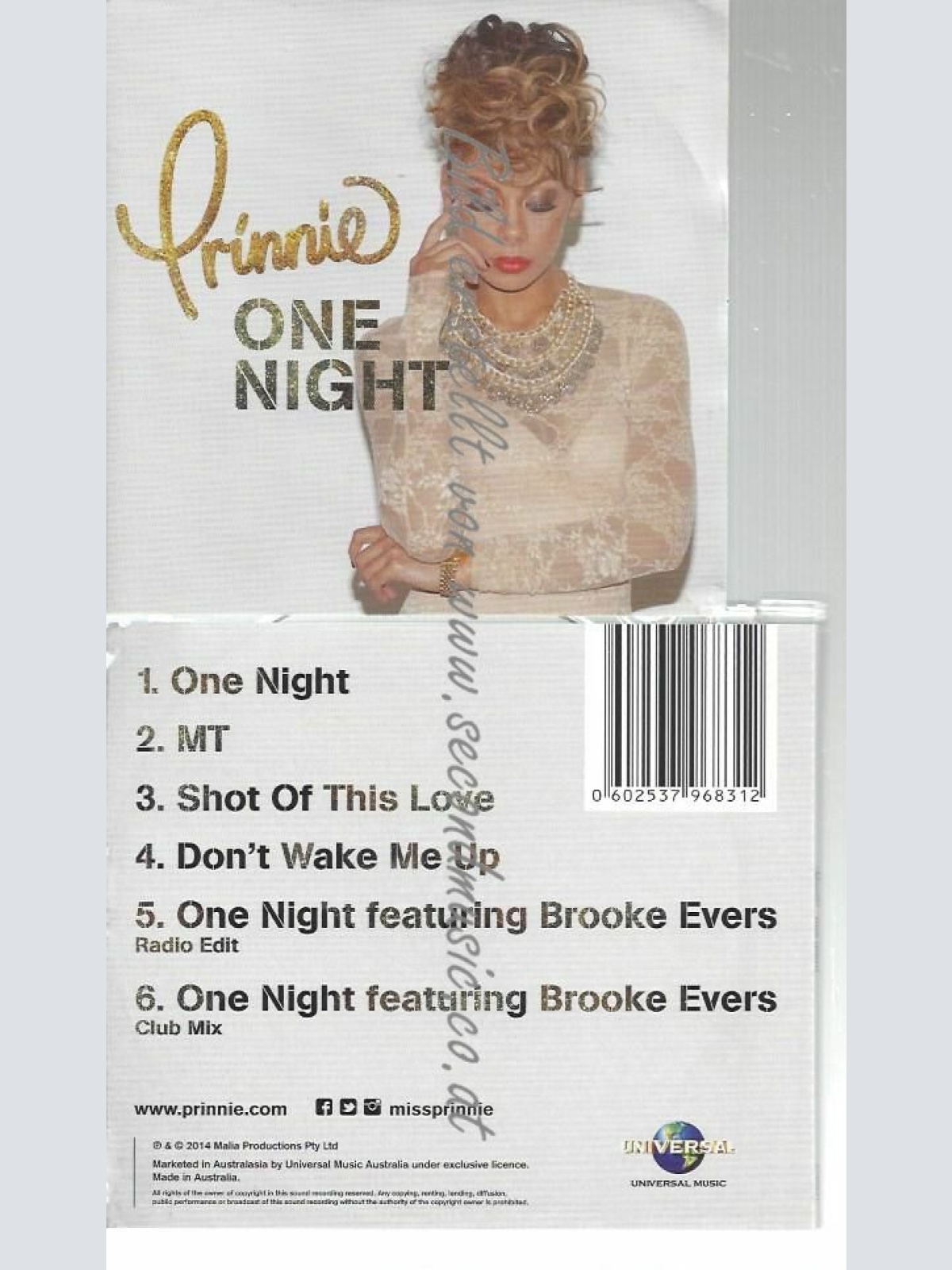 CD--PRINNIE STEVENS--ONE NIGHT EP