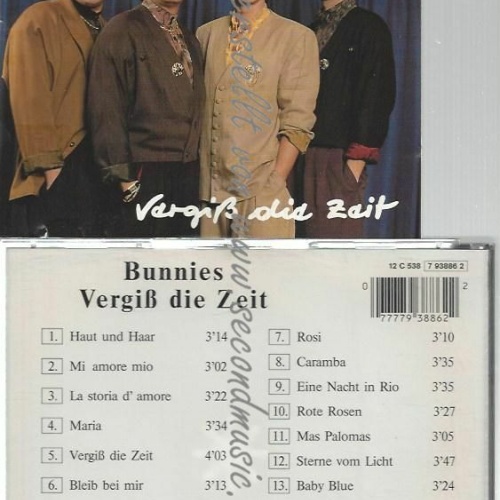 CD--BUNNIES --BERGISS DIE ZEIT -----
