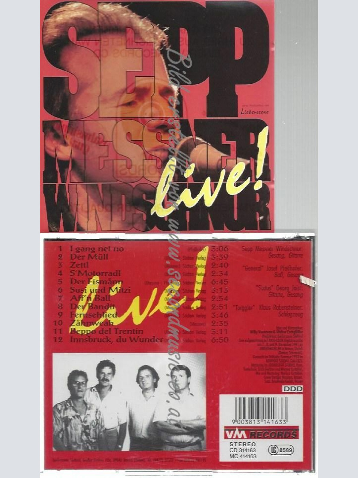 CD--SEPP MESSNER WINDSCHNUR LIVE