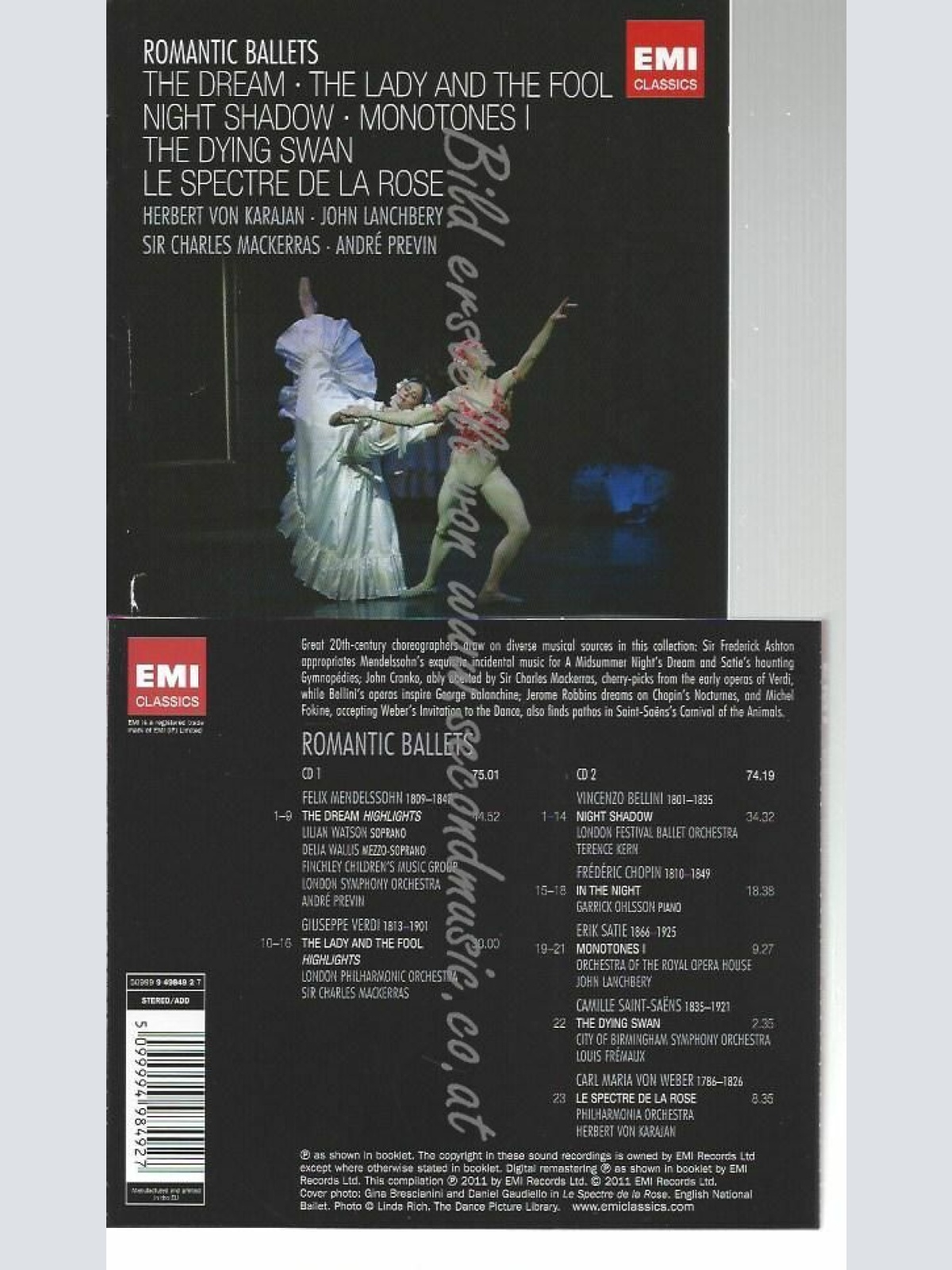 CD--PREVIN, LANCHBERY, ET AL. | --BALLET ED.: ROMANTIC BALLETS