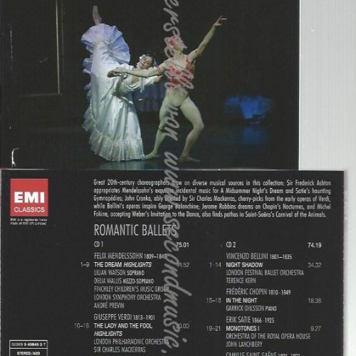 CD--PREVIN, LANCHBERY, ET AL. | --BALLET ED.: ROMANTIC BALLETS