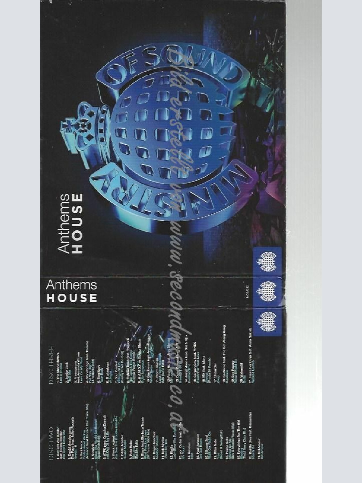 CD--MINISTRY OF SOUND--ANTHEMS HOUSE