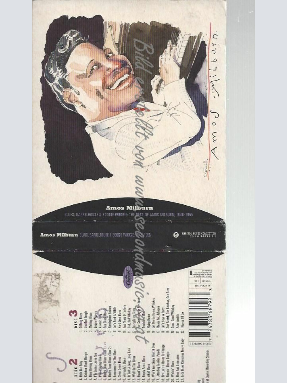CD--AMOS MILBURN--BLUES,BARRELHOUSE & BOOGIE WOO