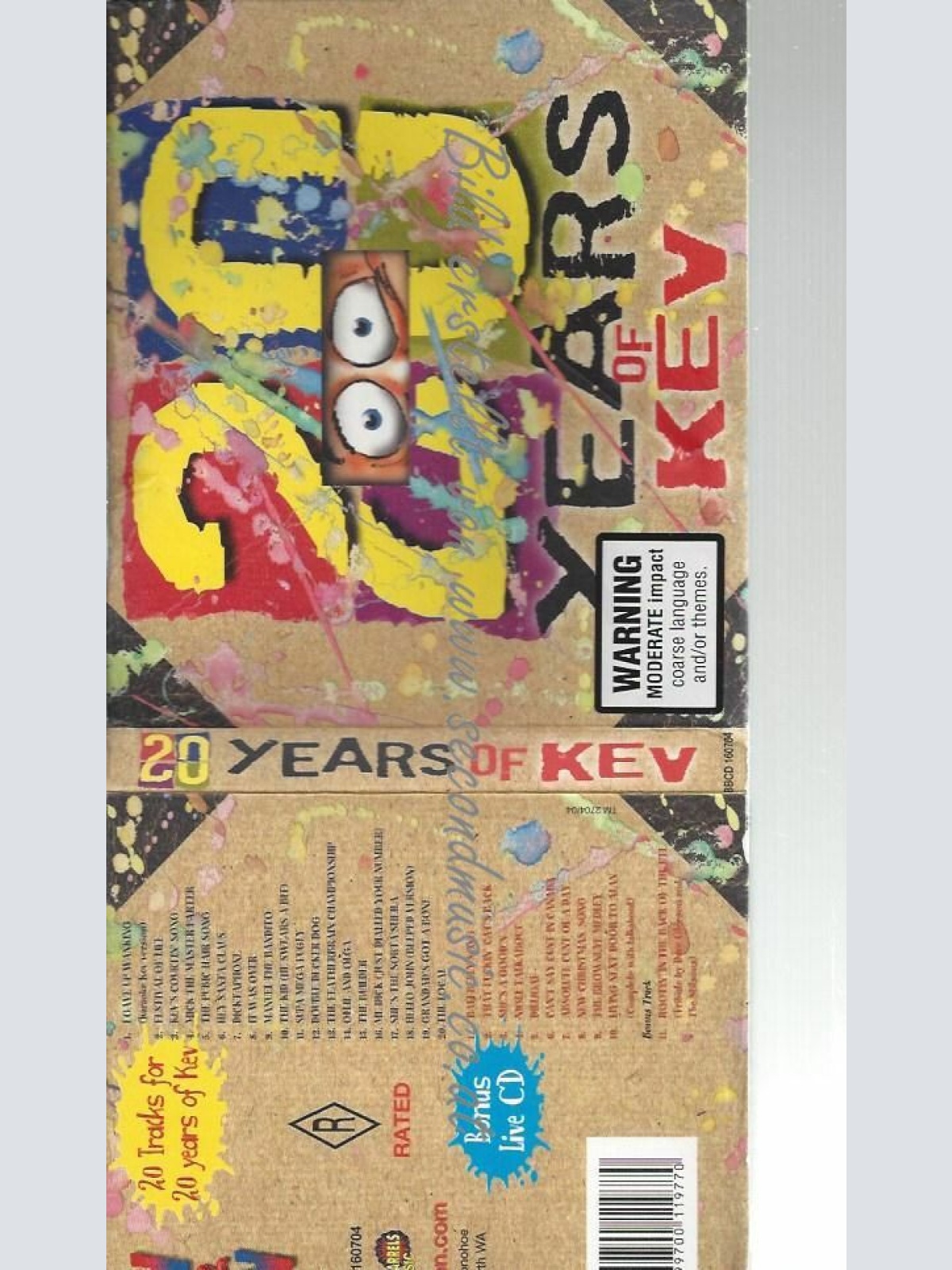 CD--KEVIN BLOODY WILSON-- YEARS OF KEV