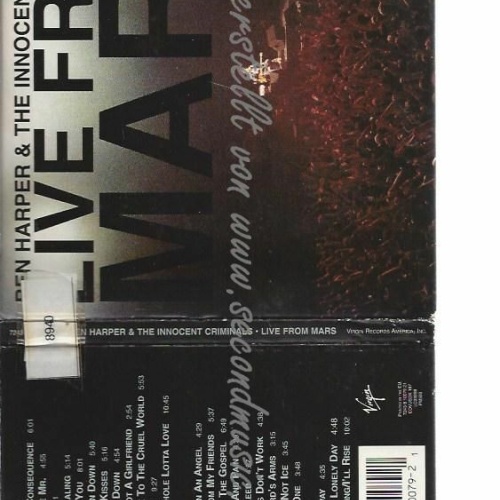 CD--BEN HARPER | --LIVE FROM MARS