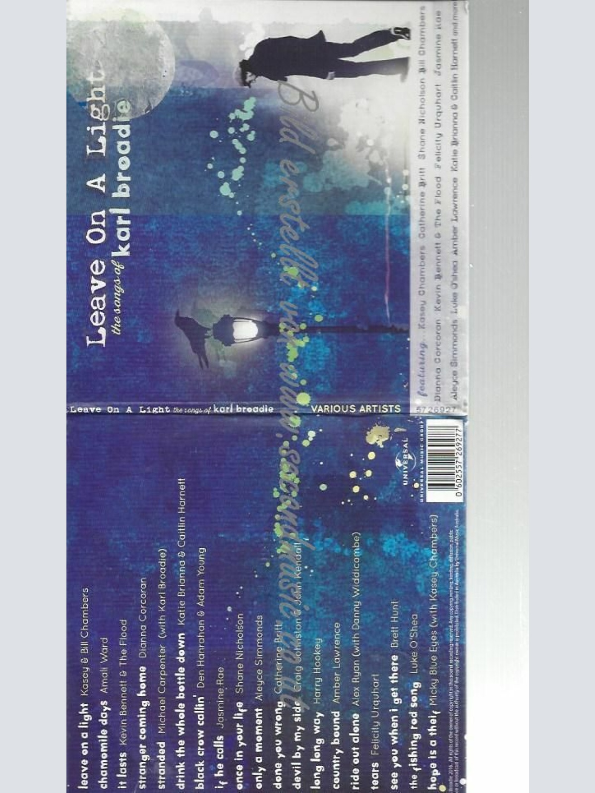 CD--SONGS OF KARL BROADIE--LEAVE ON A LIGHT