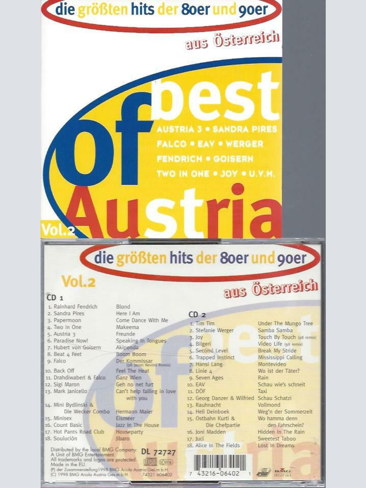 CD--BEST OF AUSTRIA VOL 2 // FALCO / LANG // EAV