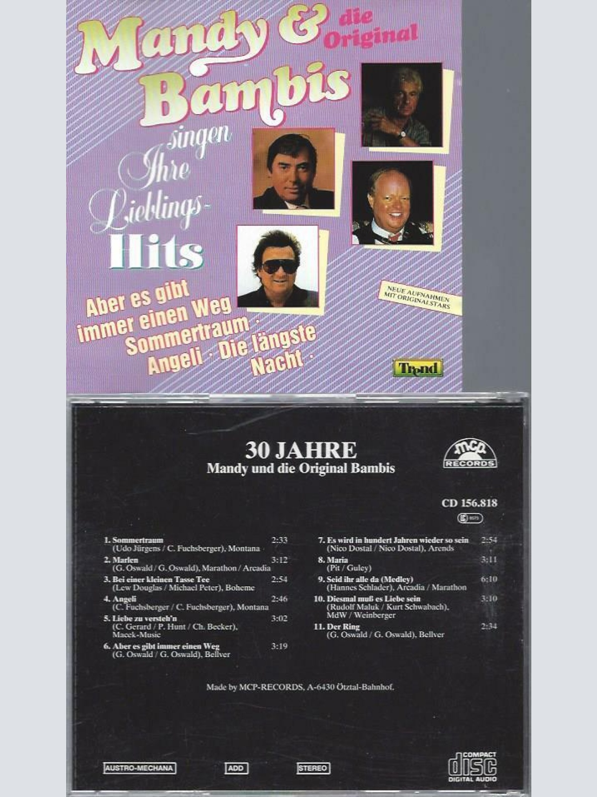 CD-- MANDY & DIE BAMBIS SINGEN IHRE LIEBLINGSHITS // 30 JAHRE