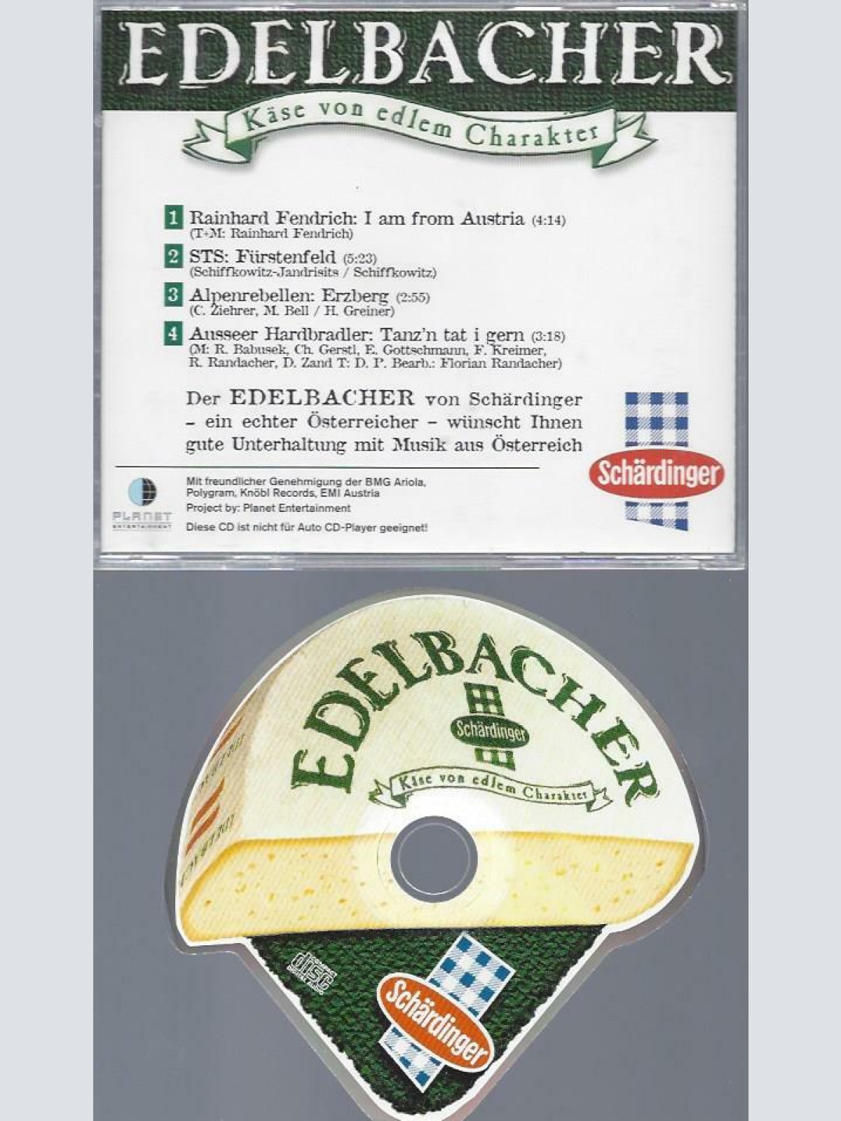 CD--EDELBACHER //  FENDRICH //STS// HARDBRADLER // SHAPE CD SCHÄRDINGER