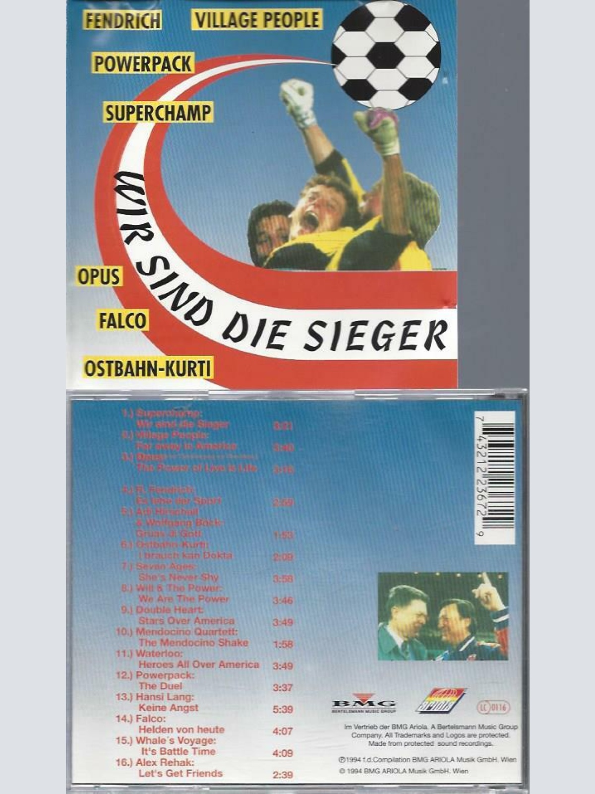 CD--WIR SIND DIE SIEGER // OPUS // FENDRICH // FALCO // OSTBAHN KURTI