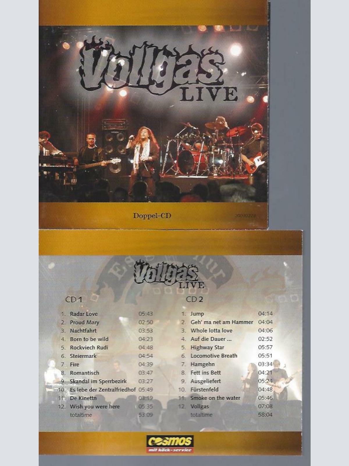 CD--VOLLGAS LIVE