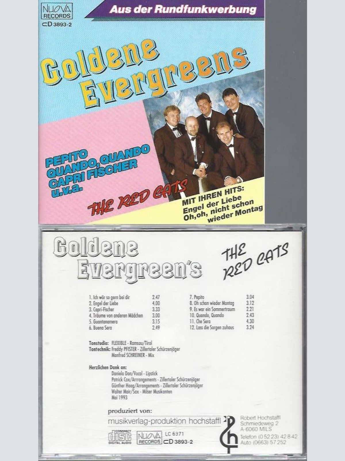 CD--THE RED CATS  GOLDENE EVERGREENS