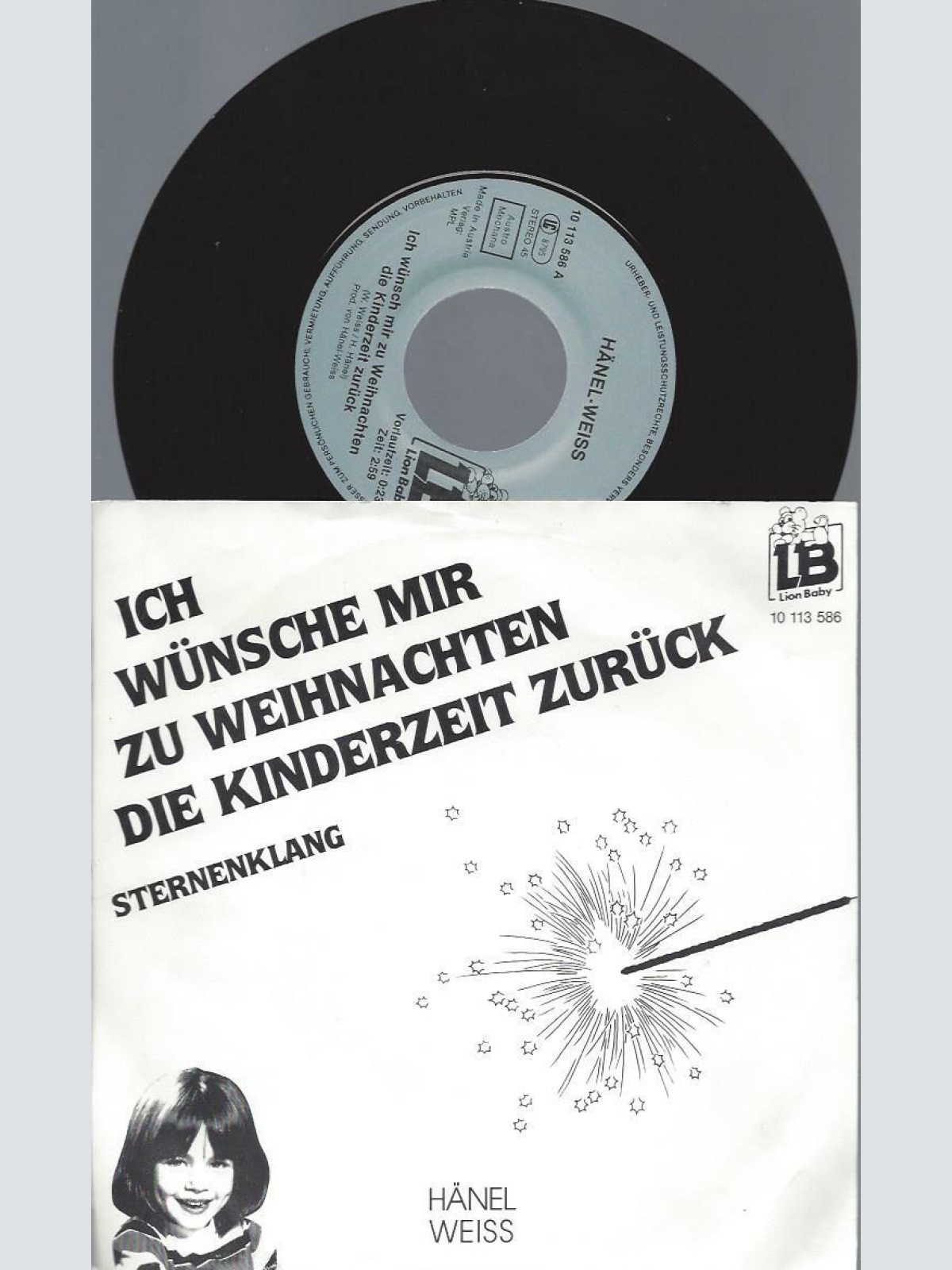 7" HÄNEL WEISS ICH WÜNSCHE MIR ZU WEIHANCHTEN DIE KINDERZEIT ZURÜCK