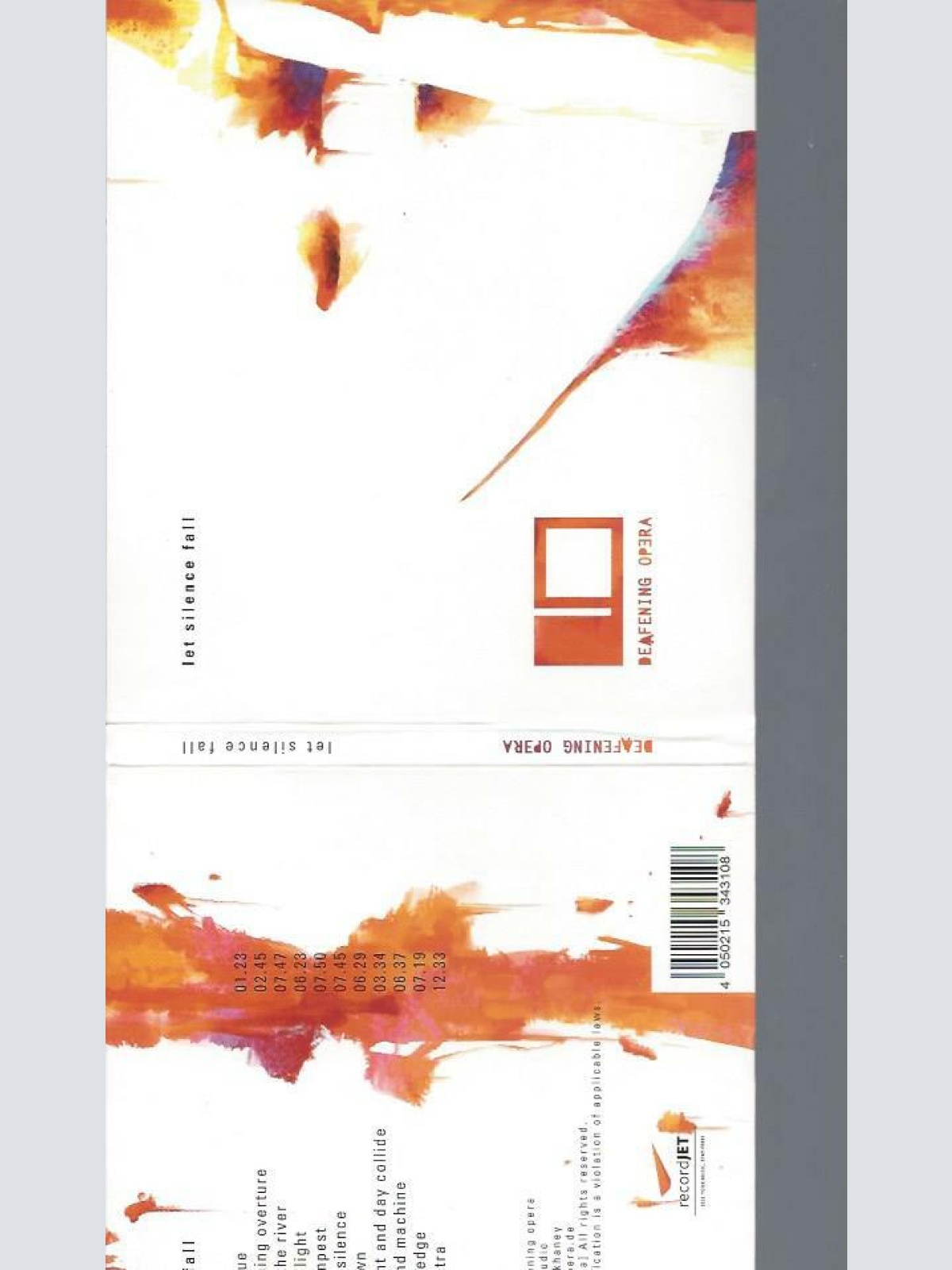 CD // LET SILENCE FALL DEAFING OPERA