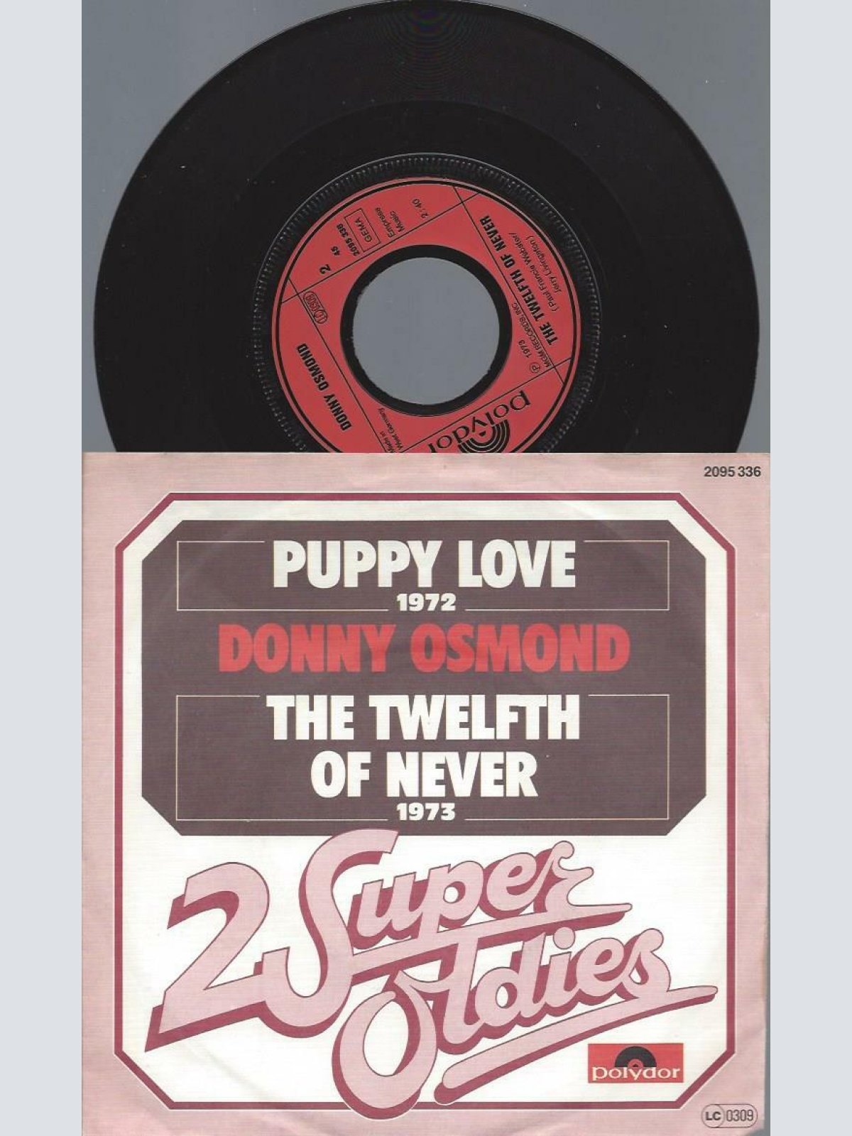 7"   Donny Osmond  Puppy Love / The Twelfth Of Never