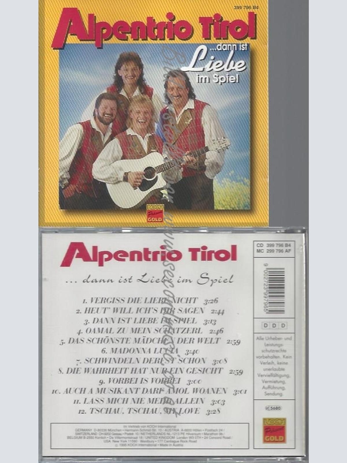 CD--ALPENTRIO TIROL--...DANN IST LIEBE IM SPIEL