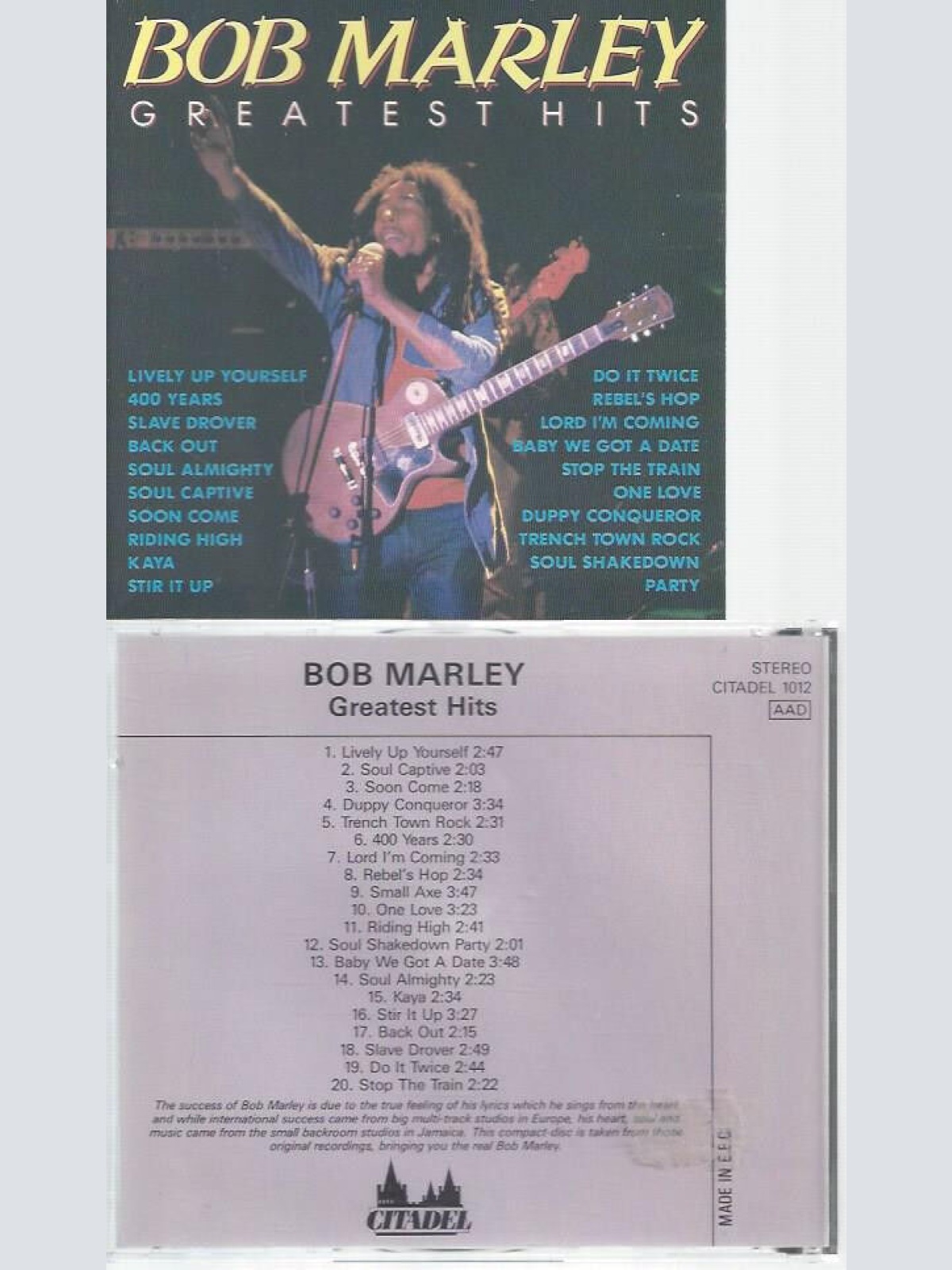CD--BOB MARLEY --GREATEST HITS