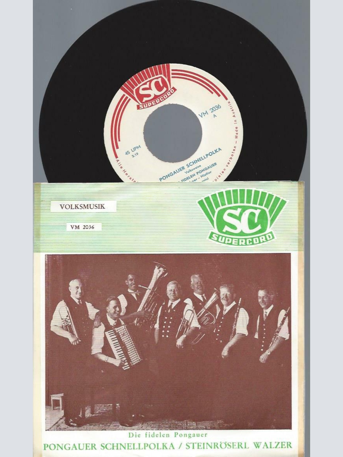 7"   Die fidelen Pongauer Pongauer Schnellpolka