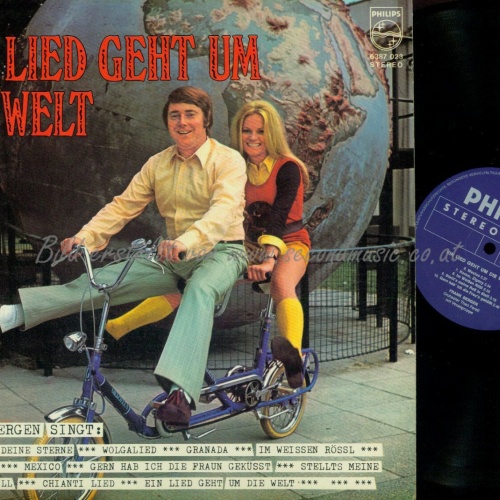 LP--  Frank Bergen  Ein Lied Geht Um Die Welt