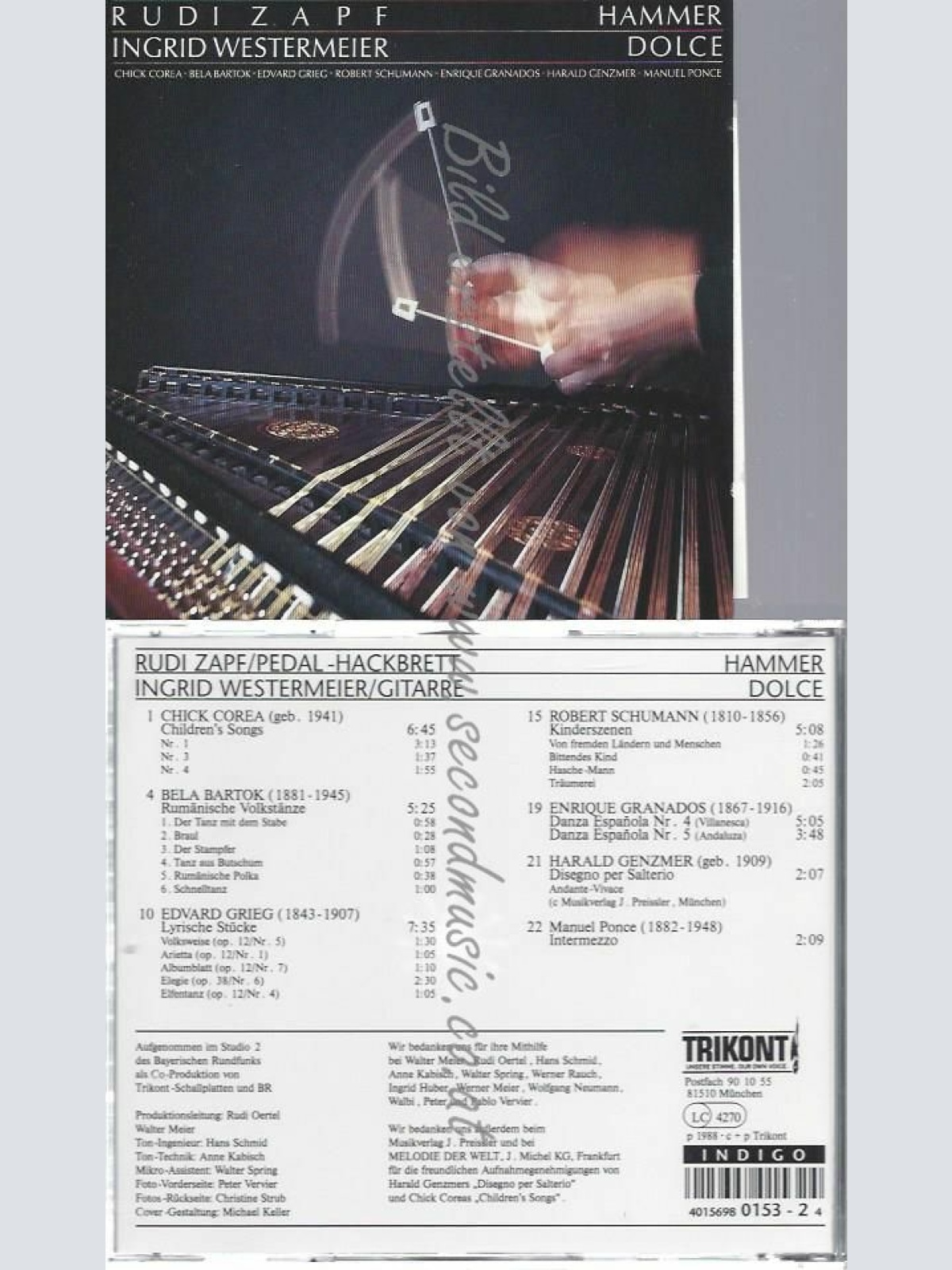 CD--ZAPF,RUDI, WESTERMEIER,INGRID, ET AL. | --HAMMER DOLCE