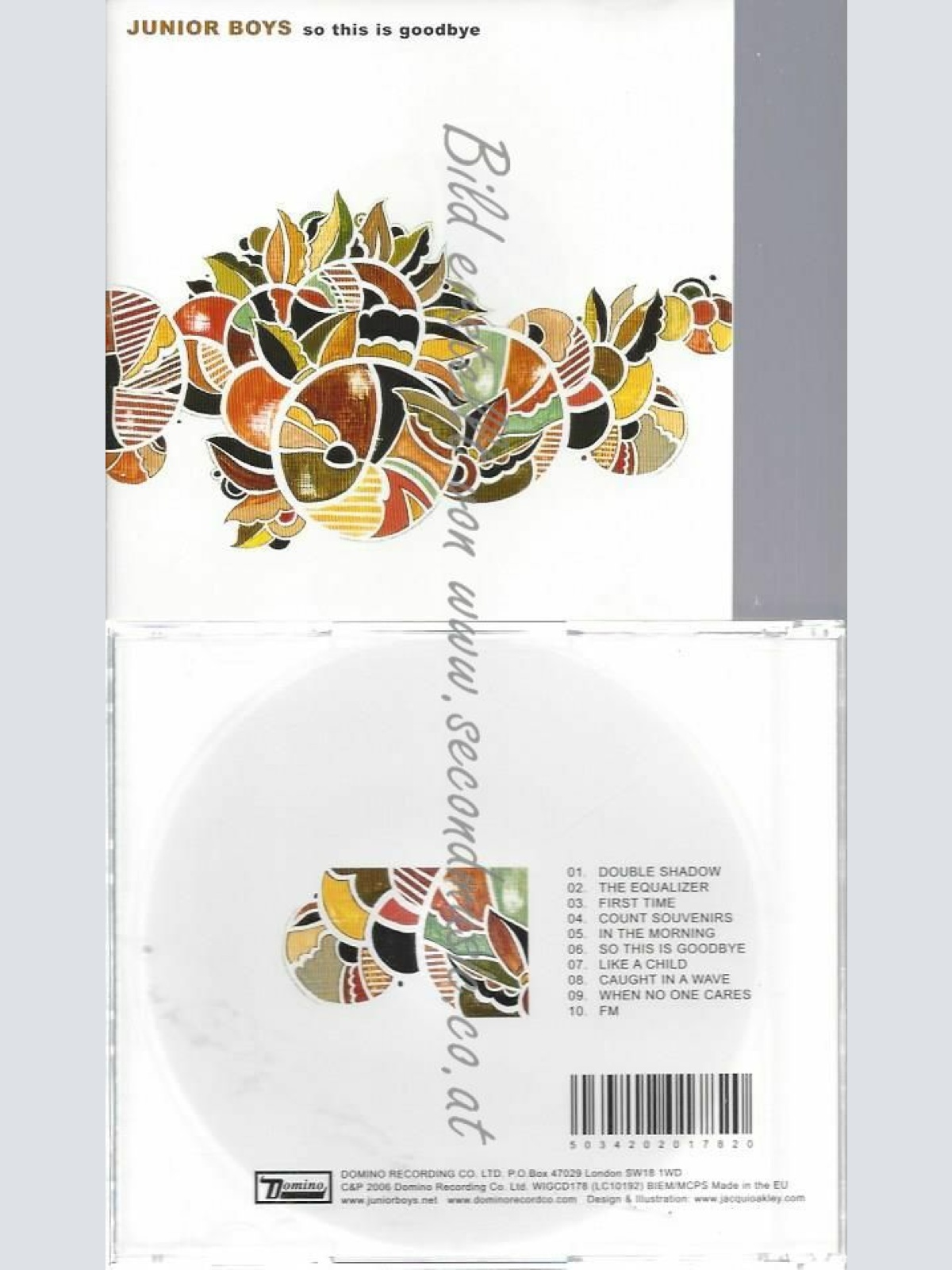 CD--JUNIOR BOYS | --SO THIS IS GOODBYE