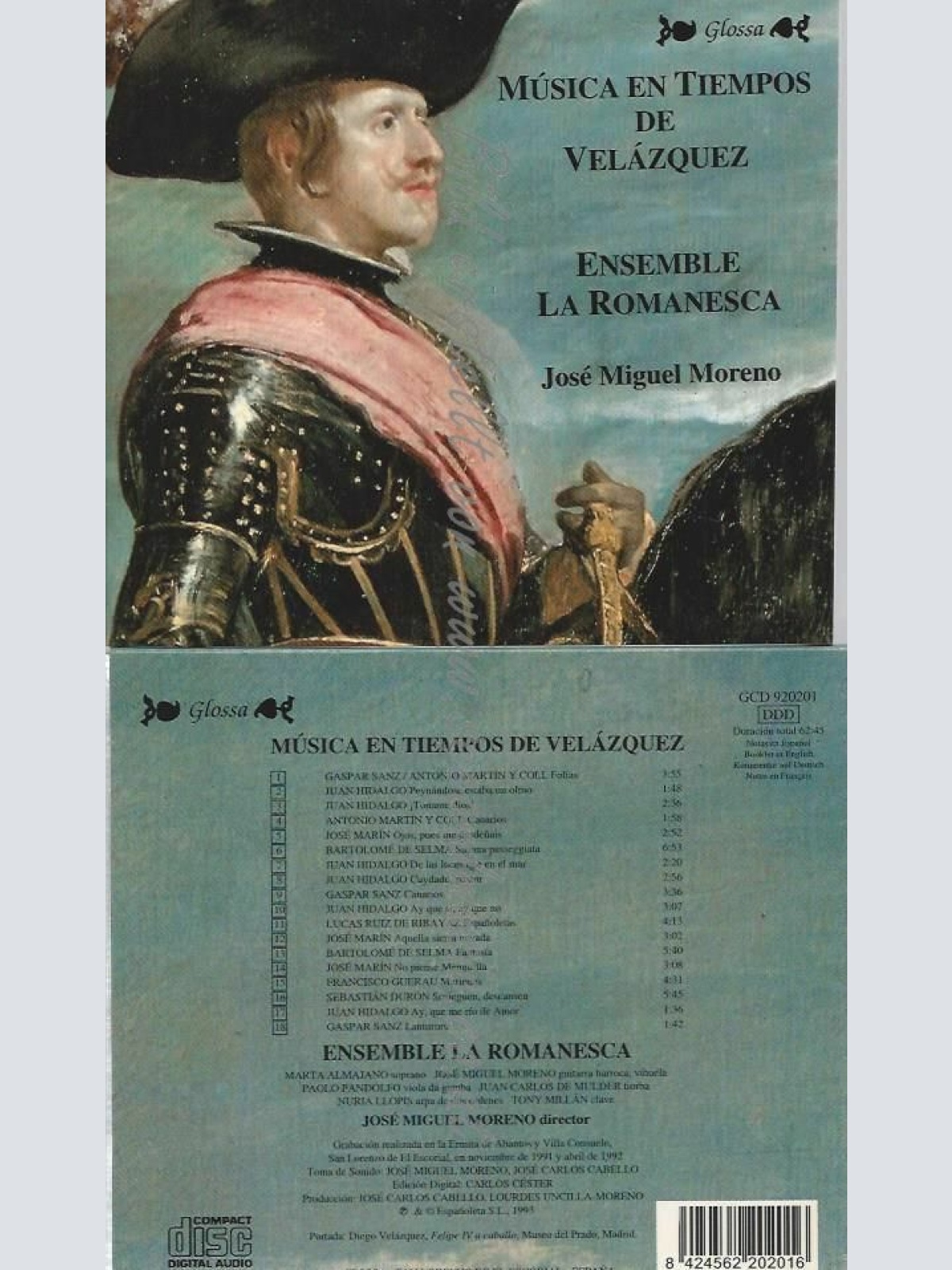 CD--JOSE MIGUEL MORENO  --ALTE MUSIKVON DEN ANFÄNGEN BIS ZUR RENAISSANCE