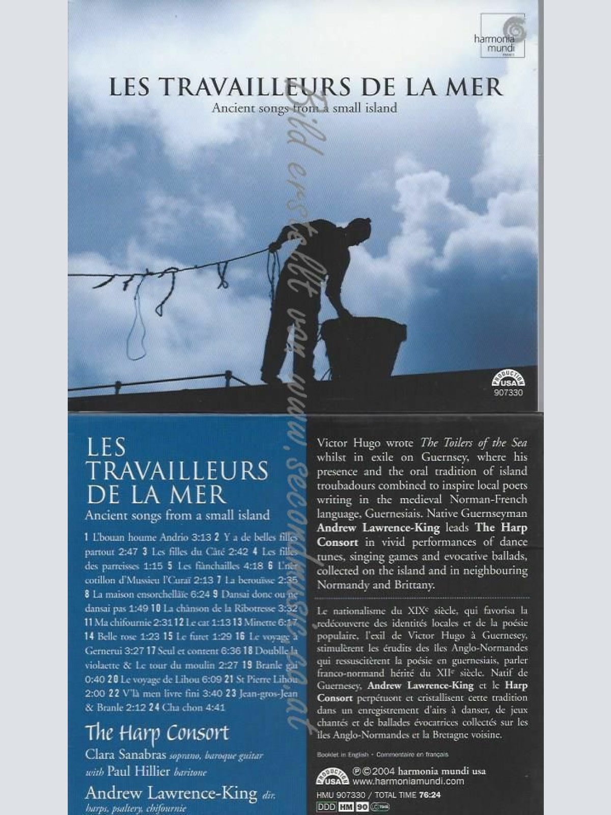 CD--HARP CONSORT, LAWRENCE-KING, ET AL. | --LES TRAVAILLEURS DE LA MER