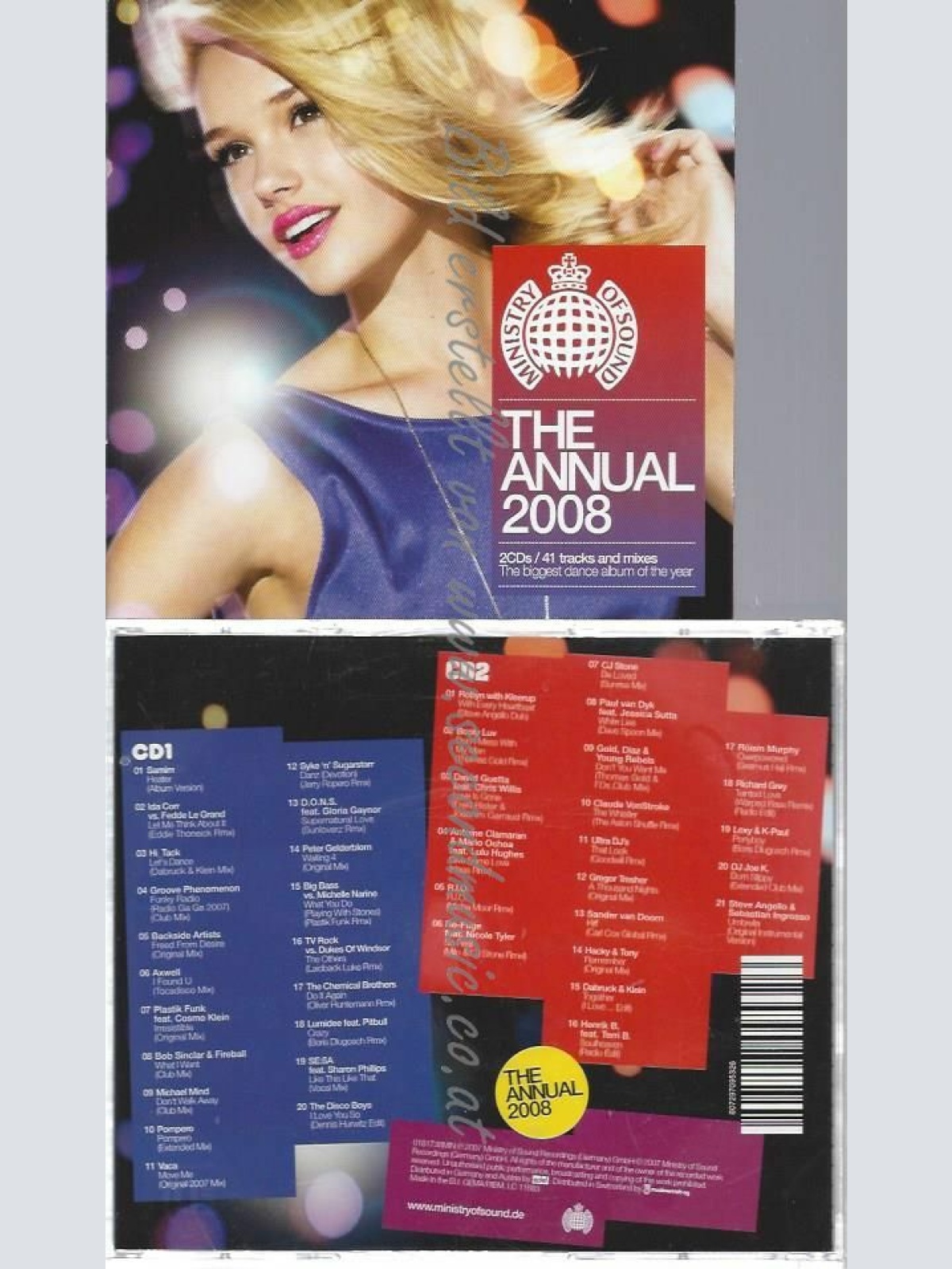 CD-- Various – The Annual 2008 --Ministry of Sound